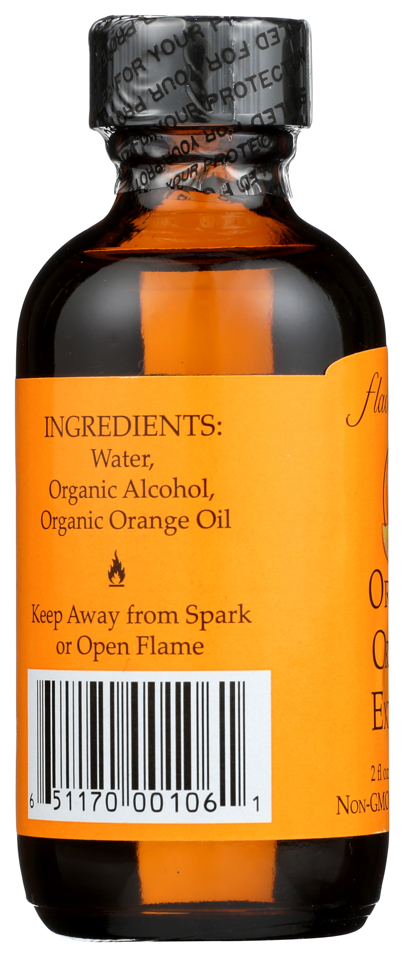 Flavorganics Organic Orange Extract 2 Fl Oz Flavor Fl.