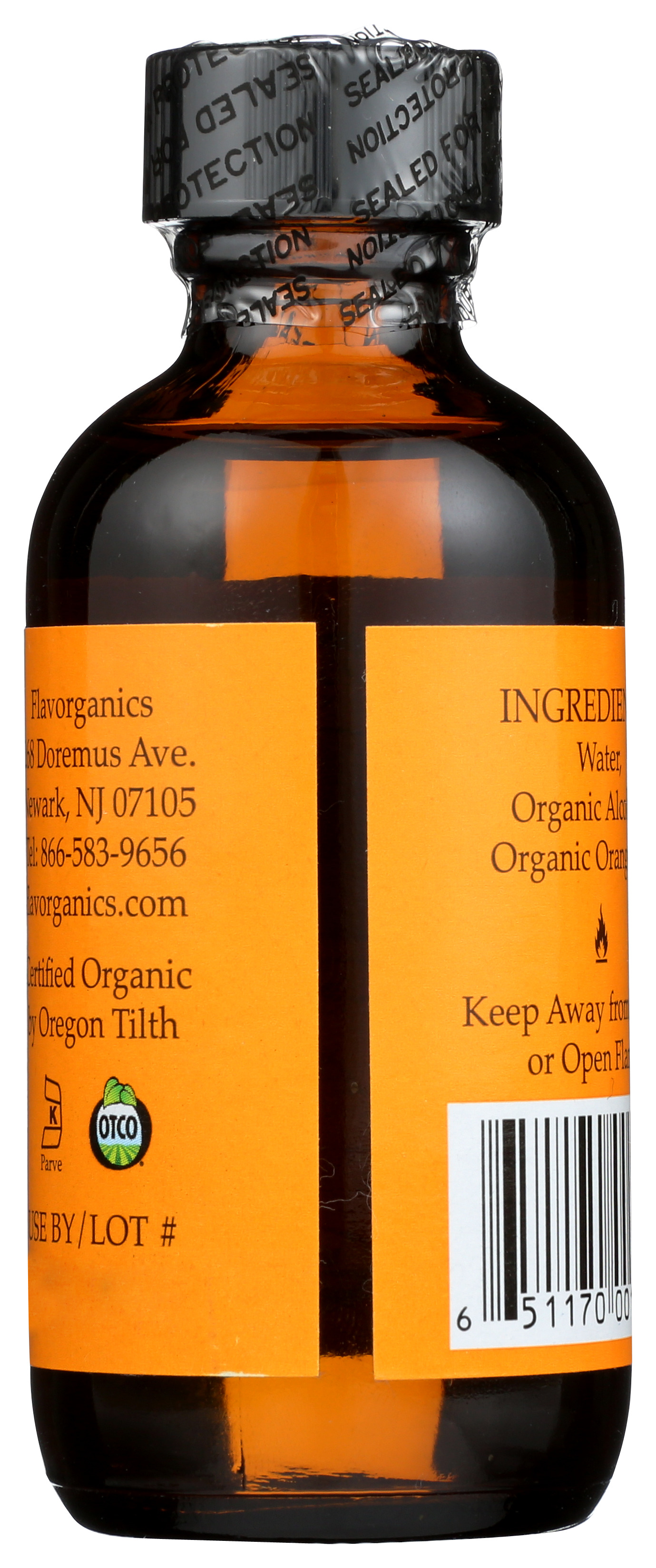 Flavorganics Organic Orange Extract 2 Fl Oz Flavor Fl.