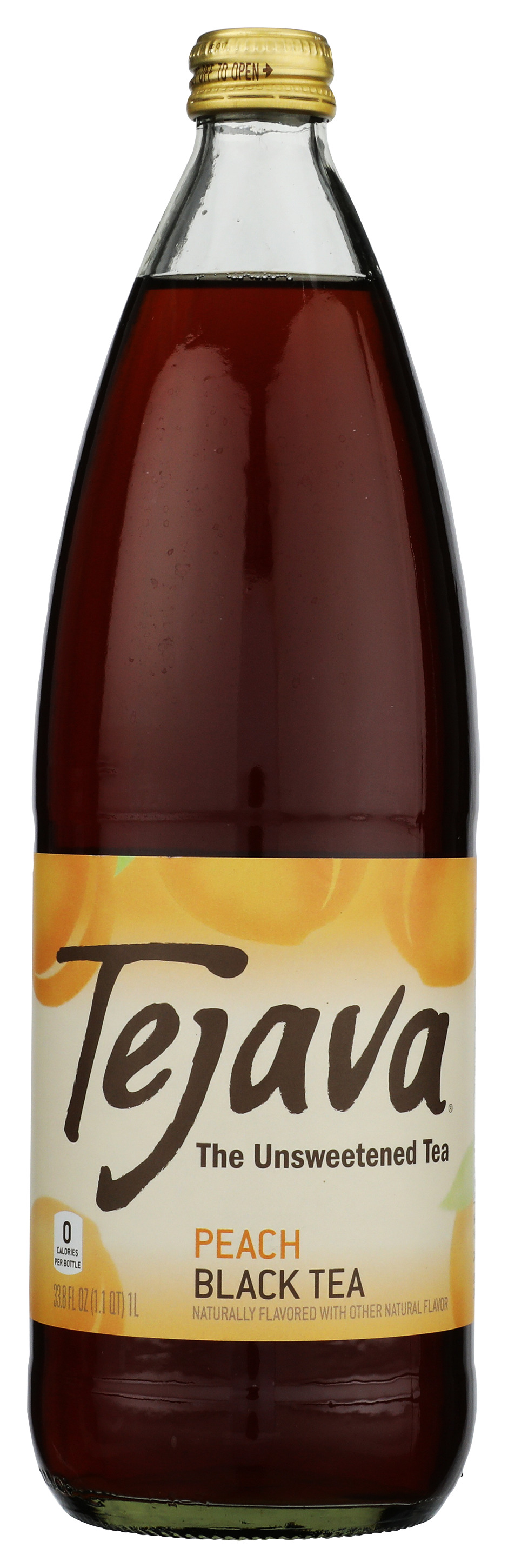 Tejava Unsweetened Peach Black Tea 1 Liter 1L