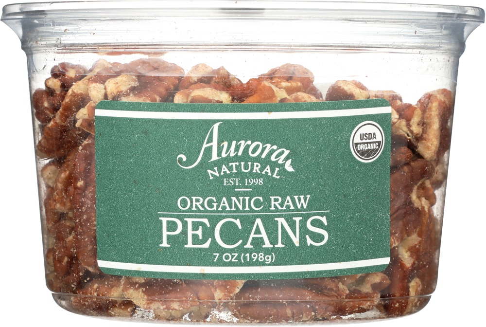 Aurora Natural Organic Raw Pecans 7 Oz Nuts