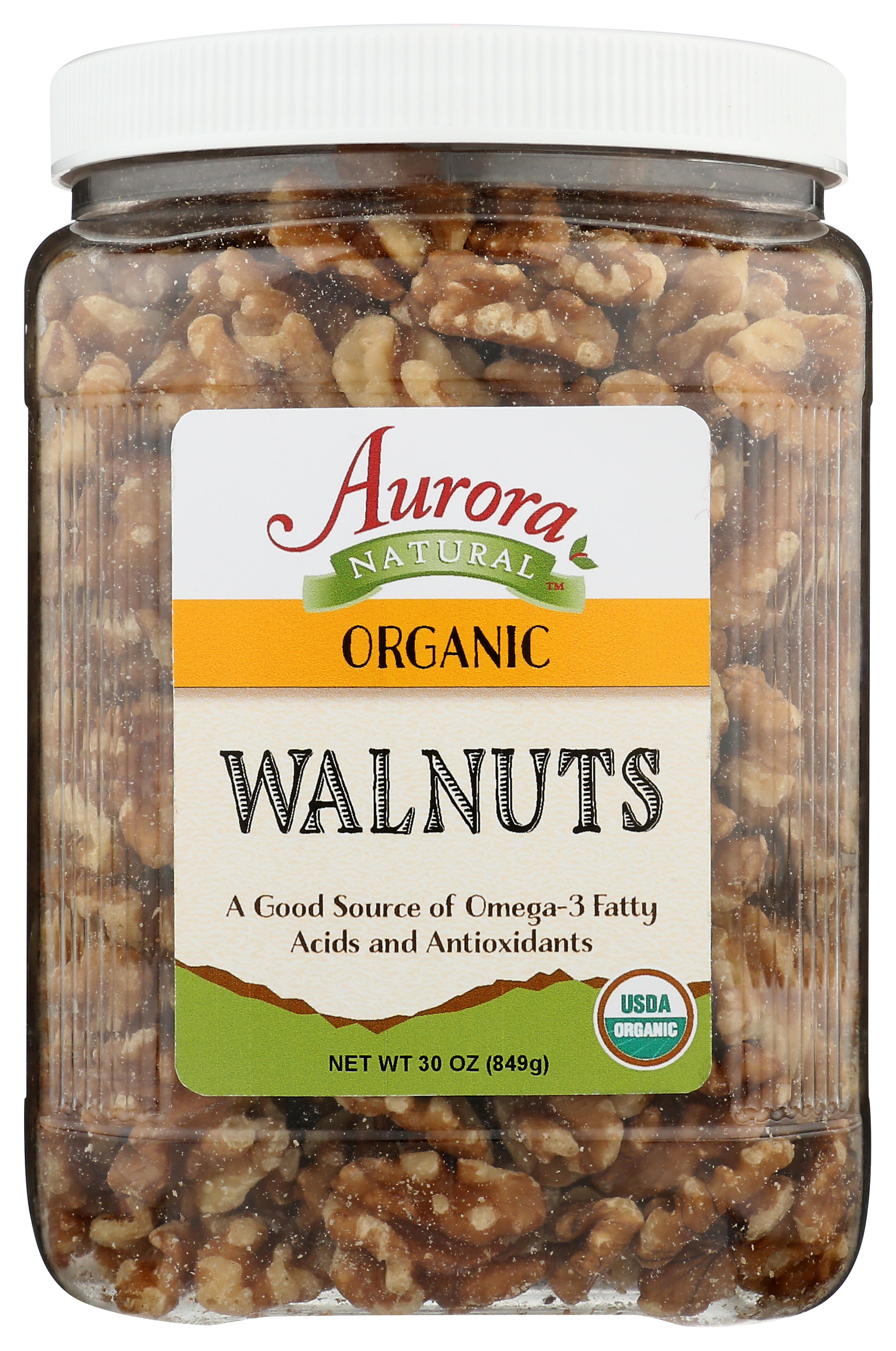 Aurora Natural Organic Walnuts 30 Oz