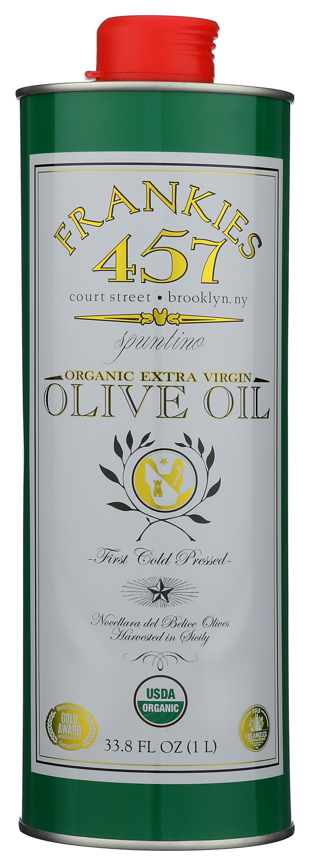 Organic Extra Virgin Olive Oil Frankies 457 1 L 33.8 Fl Oz