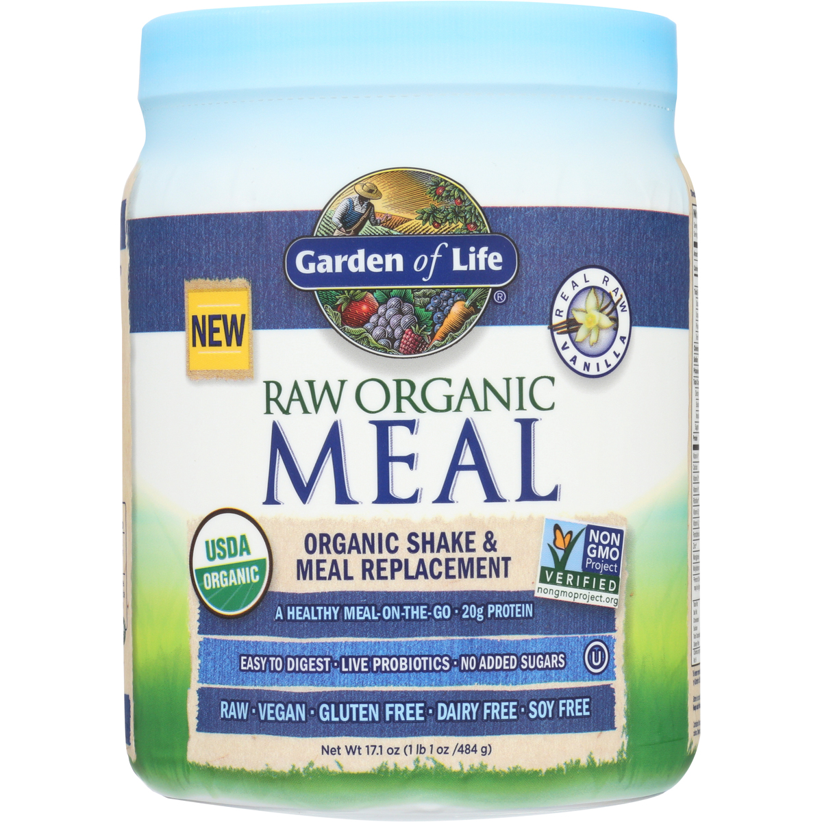 Garden Of Life Raw Organic Meal Vanilla Shake & Replacement 20 G