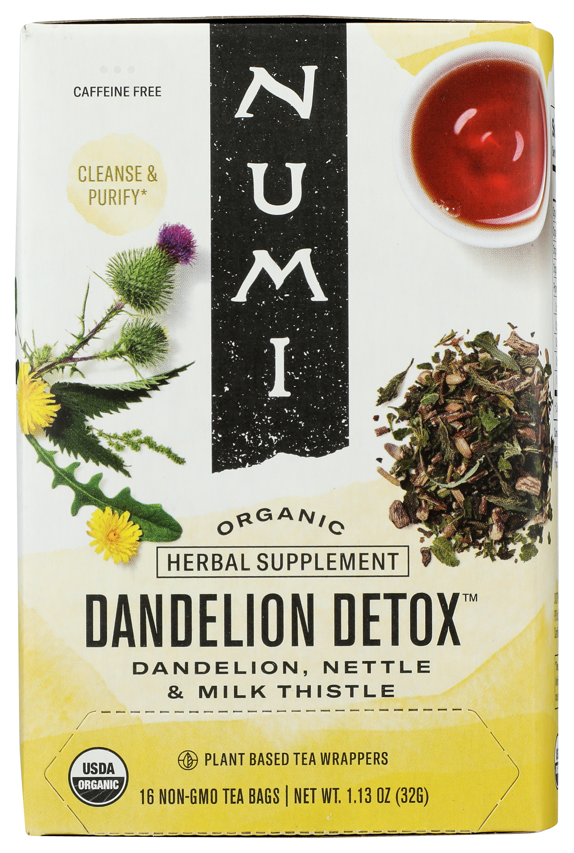 Numi Herbal Tea Dandelion Detox Organic 16 Bags Bag
