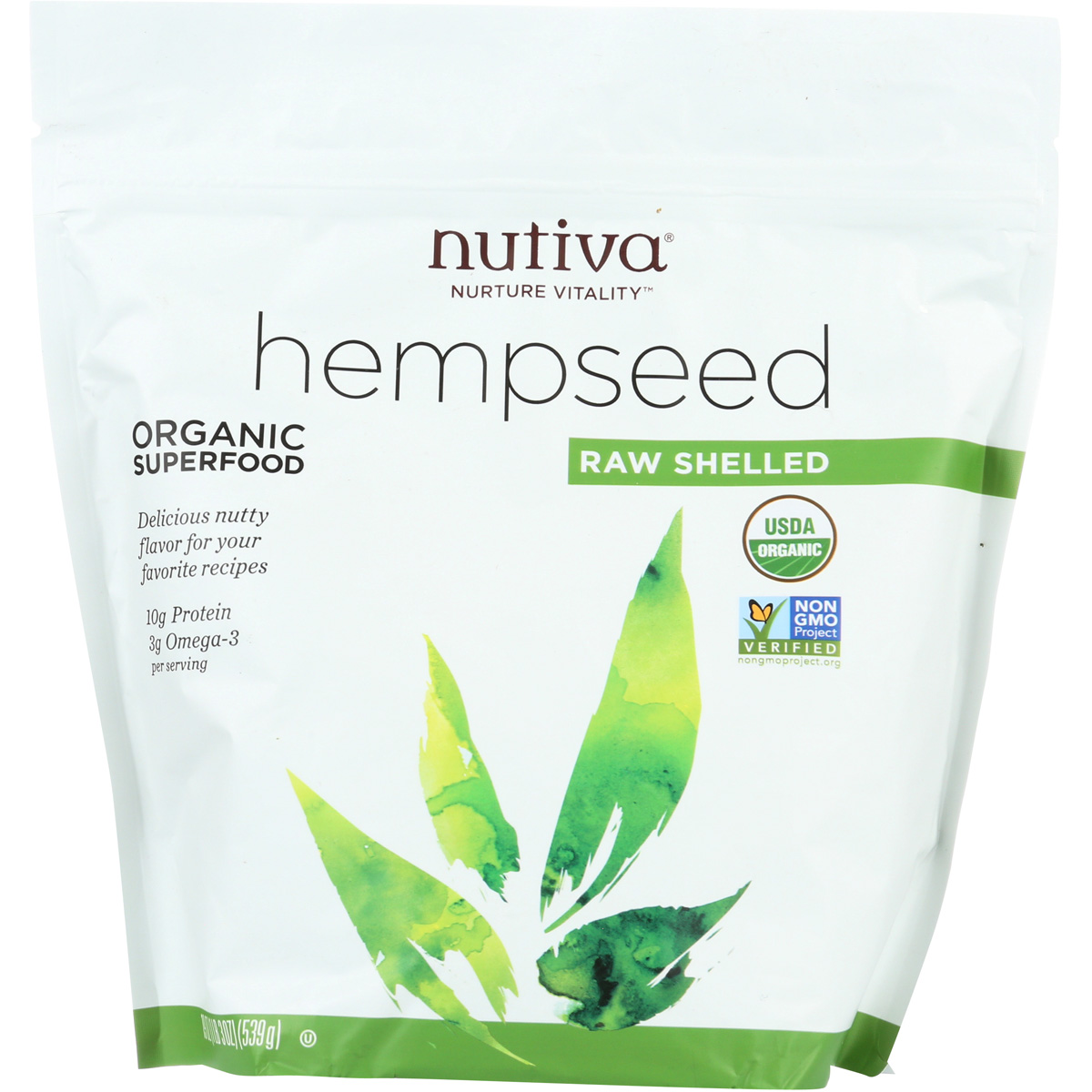 Nutiva Organic Raw Shelled Hempseed 19 Oz
