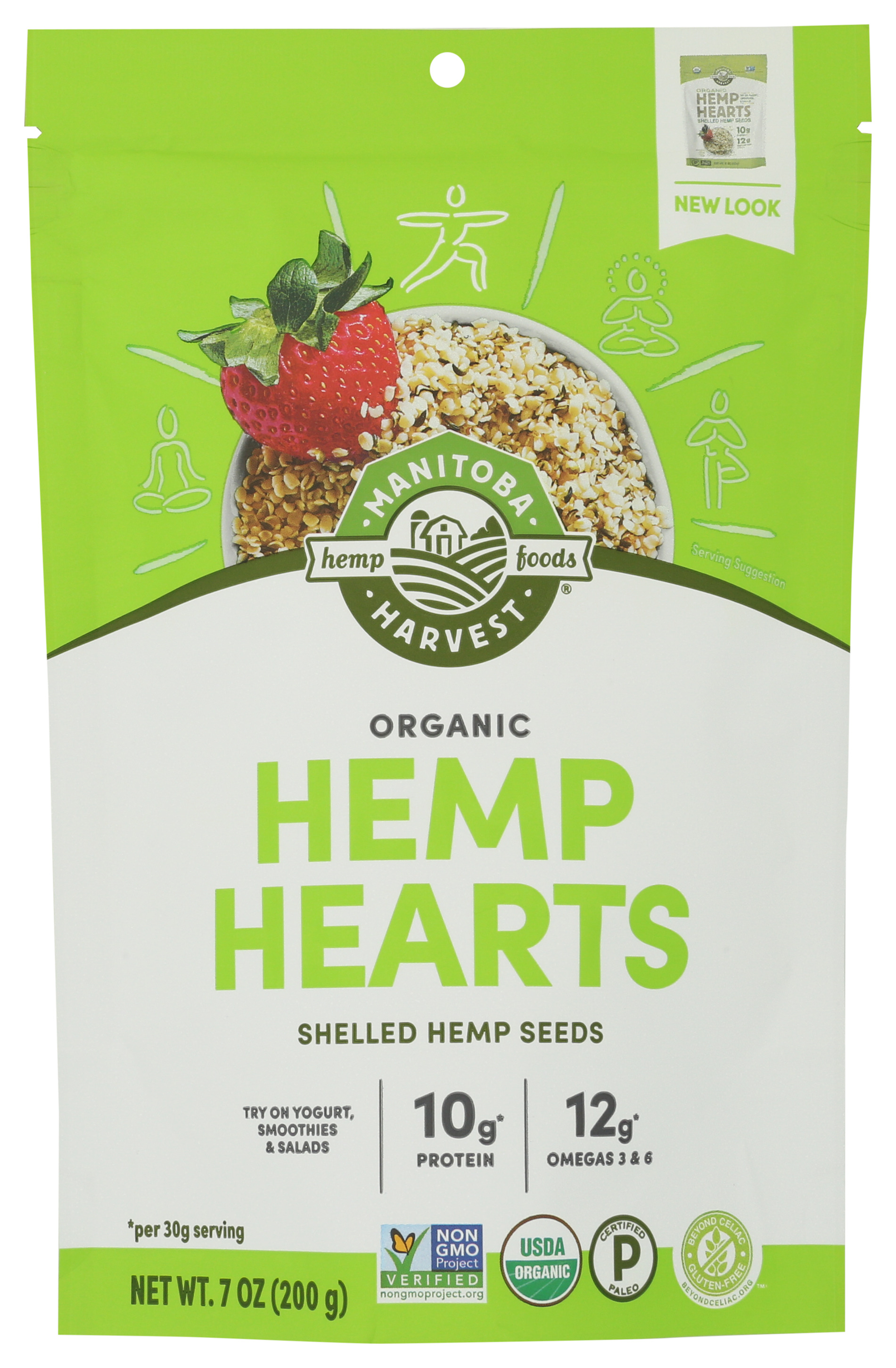 Manitoba Harvest Organic Hemp Hearts Shelled Seeds 7 Oz
