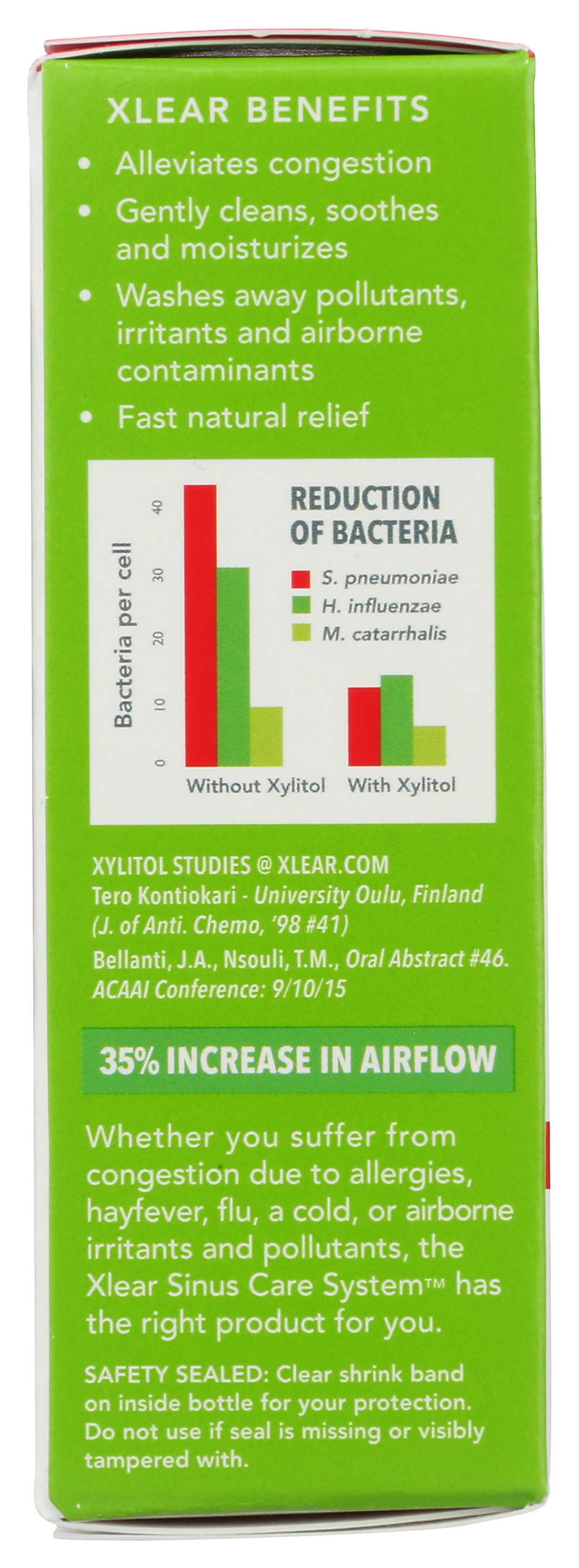 Xlear Natural Saline Nasal Spray Fast Relief