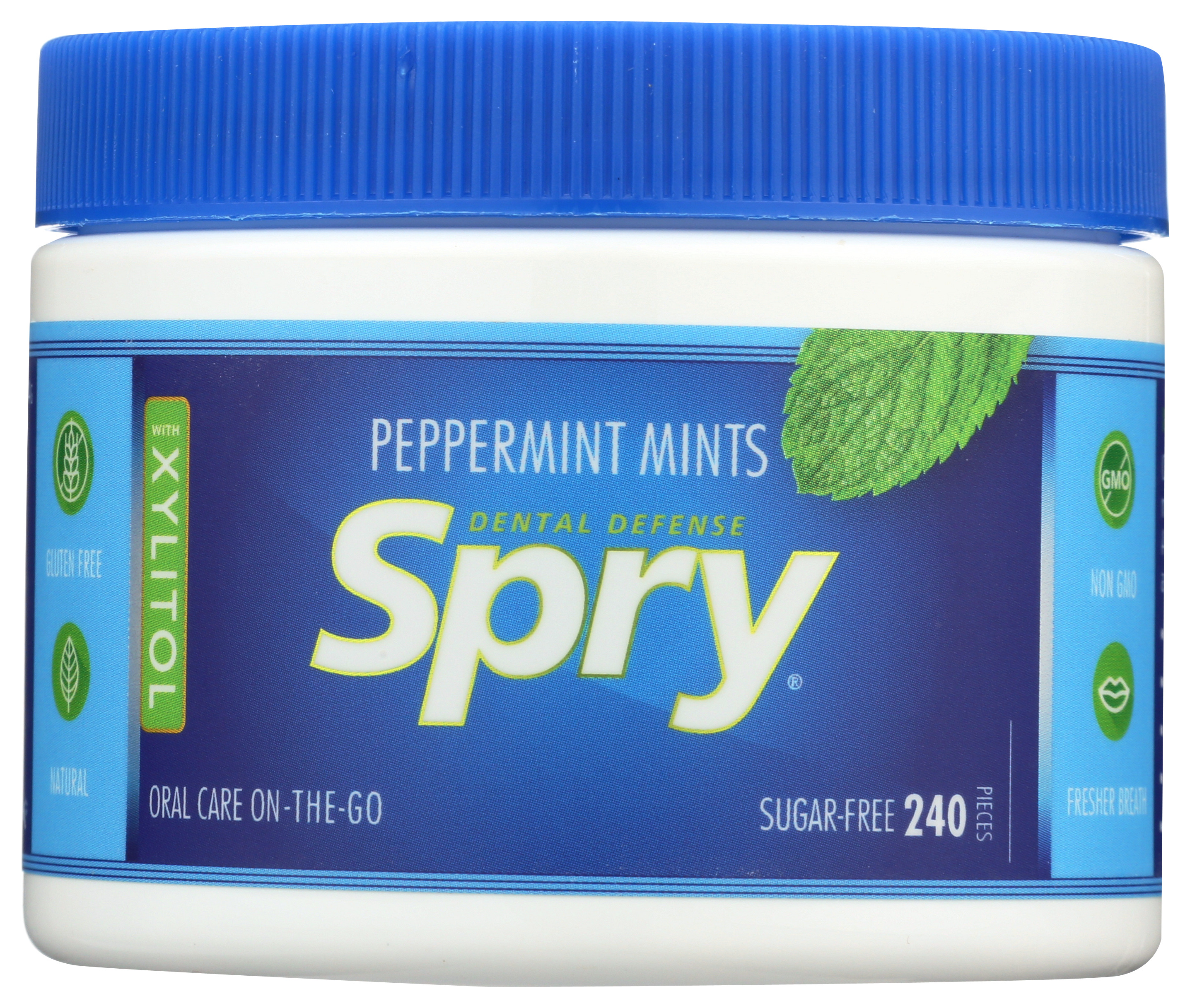 Spry Xylitol Mints Sugar Free Peppermint 240 Pieces