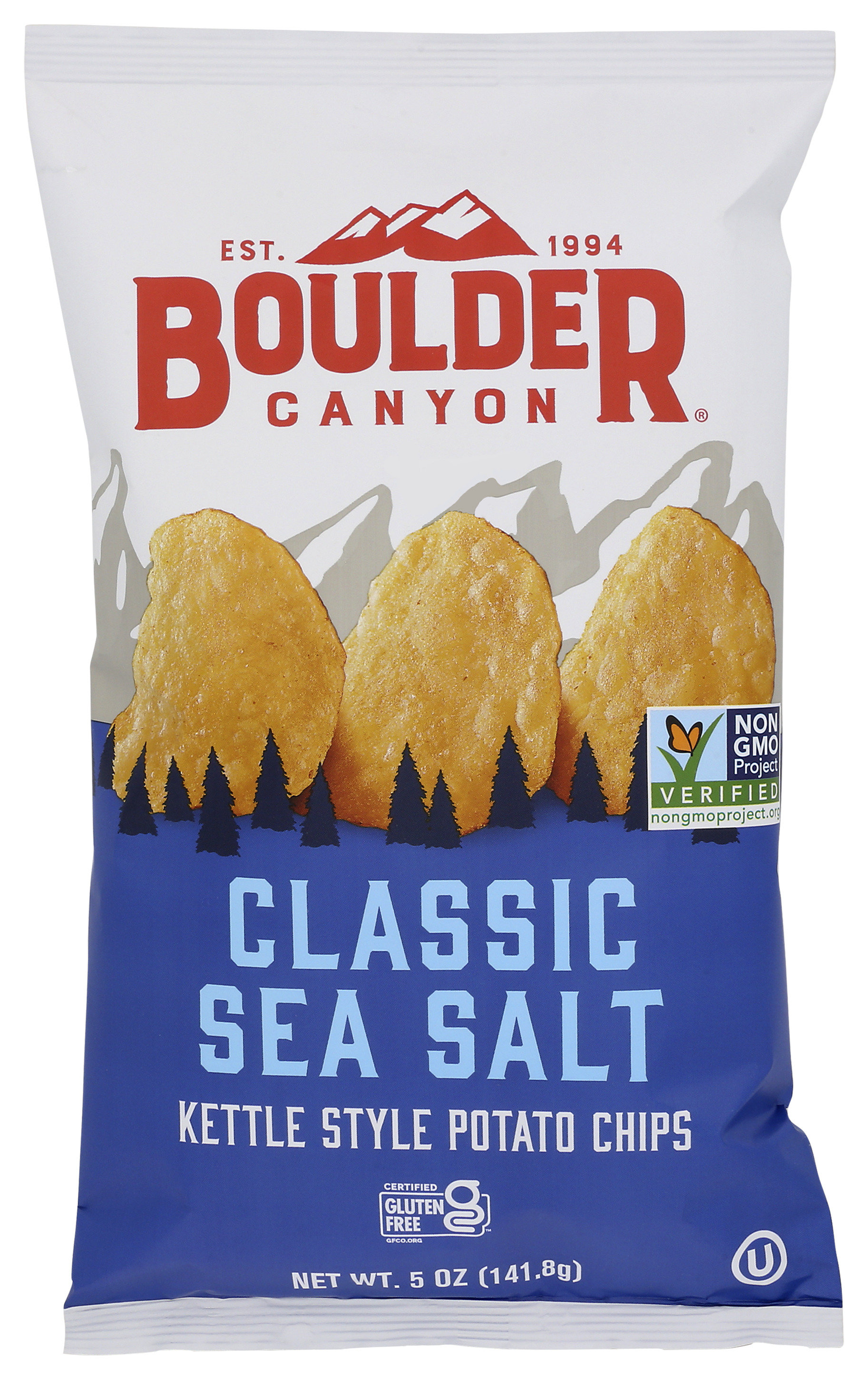 Boulder Canyon Classic Sea Salt Kettle Style Potato Chips 5 Oz