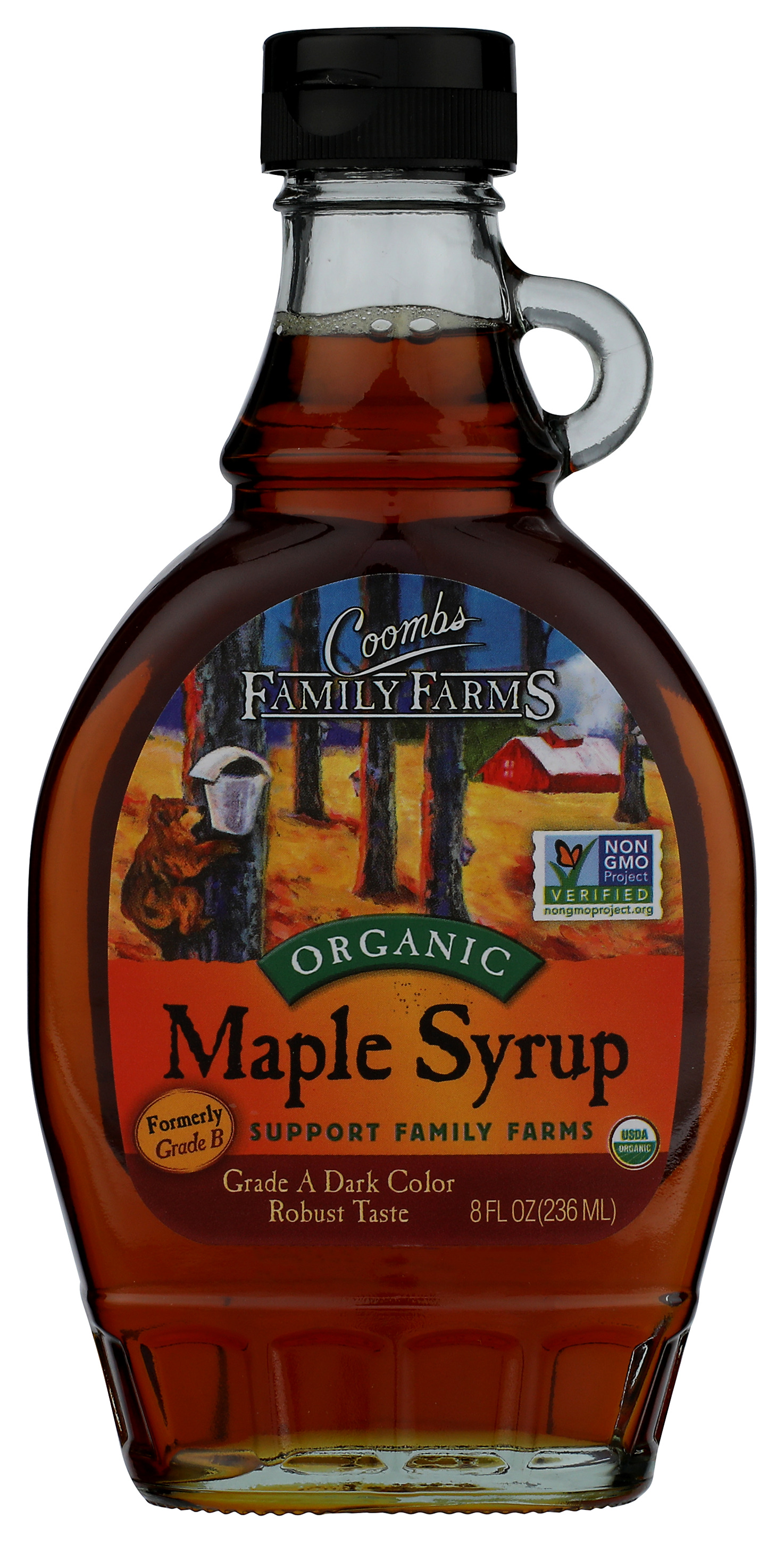 Organic Grade A Dark Maple Syrup By Coombs Family Farms 8 Fluid Ounces