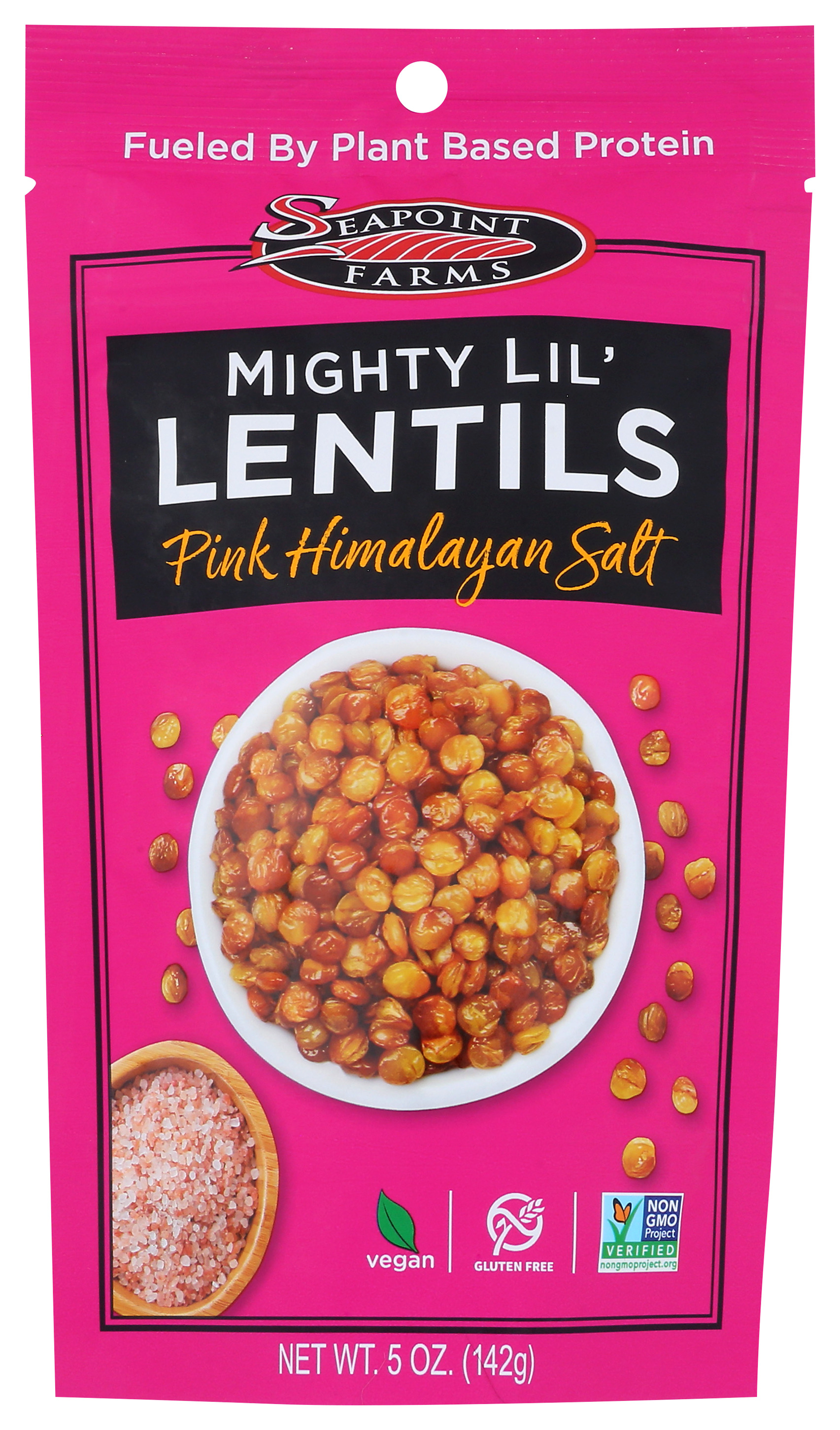 Seapoint Farms Mighty Lil Lentils Pink Himalayan Salt 5 Oz