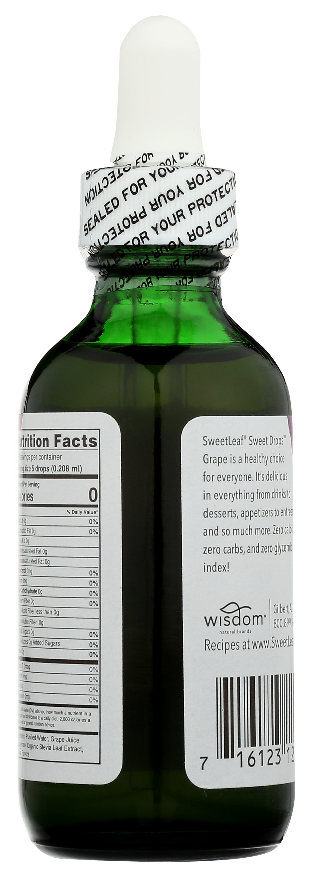 Sweetleaf Sweet Drops Grape Flavored Stevia Sweetener 2 Fl Oz