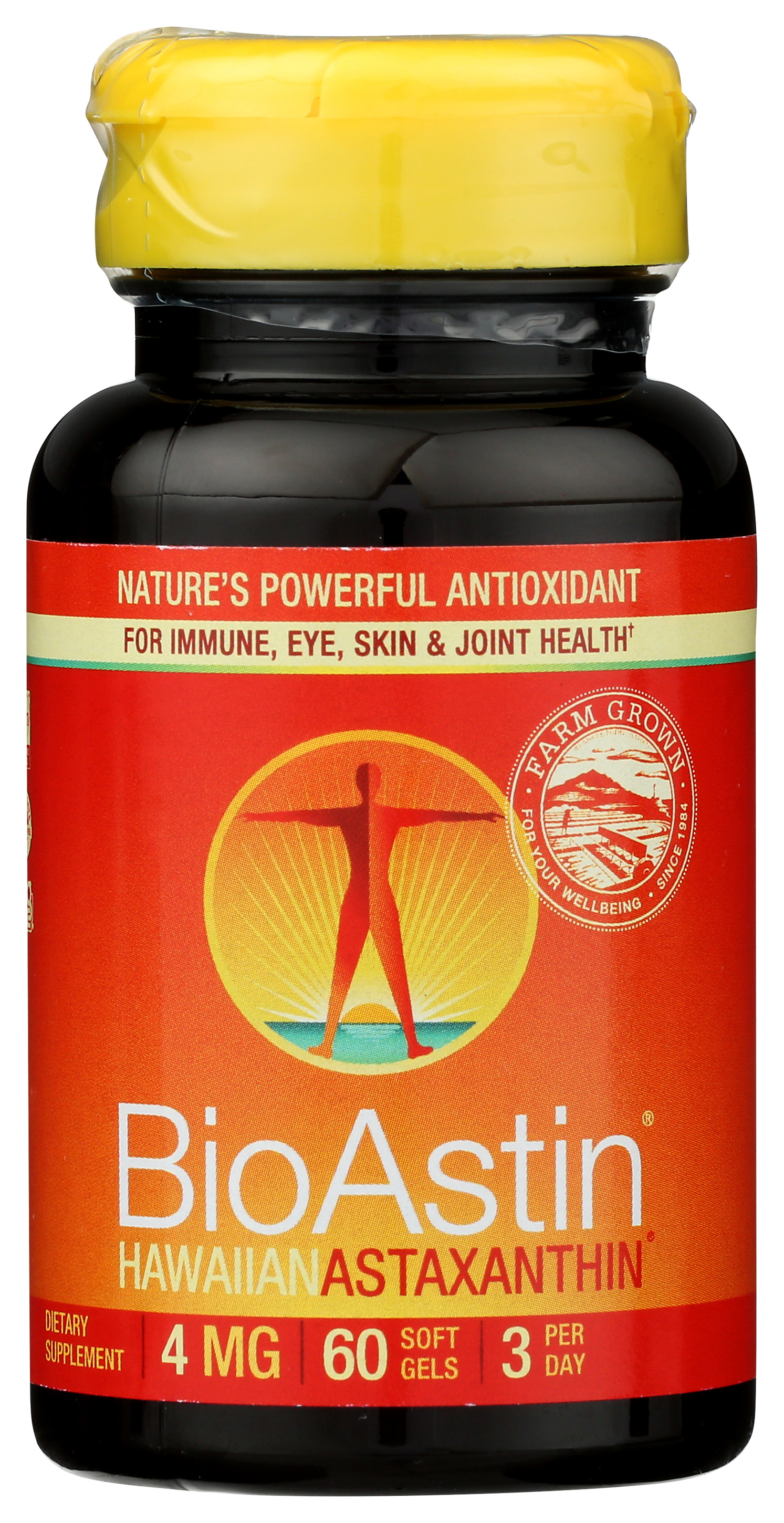 Nutrex Hawaii Bioastin Hawaiian Astaxanthin 4Mg 60 Soft Gel Capsules