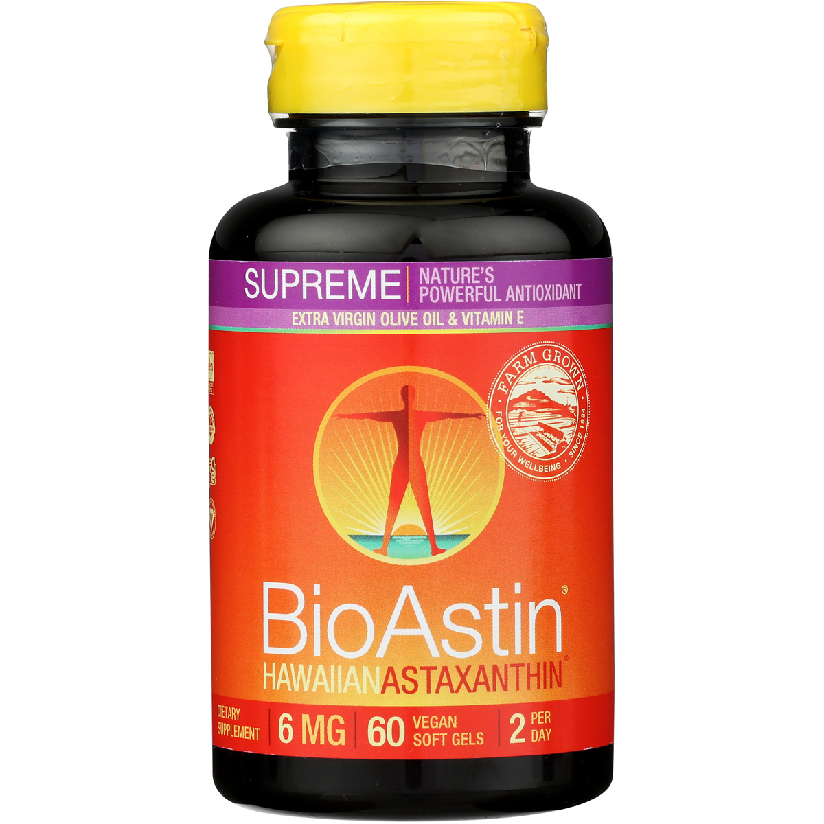 Nutrex Hawaii Bioastin Hawaiian Astaxanthin Dietary Supplement 6 Mg 60