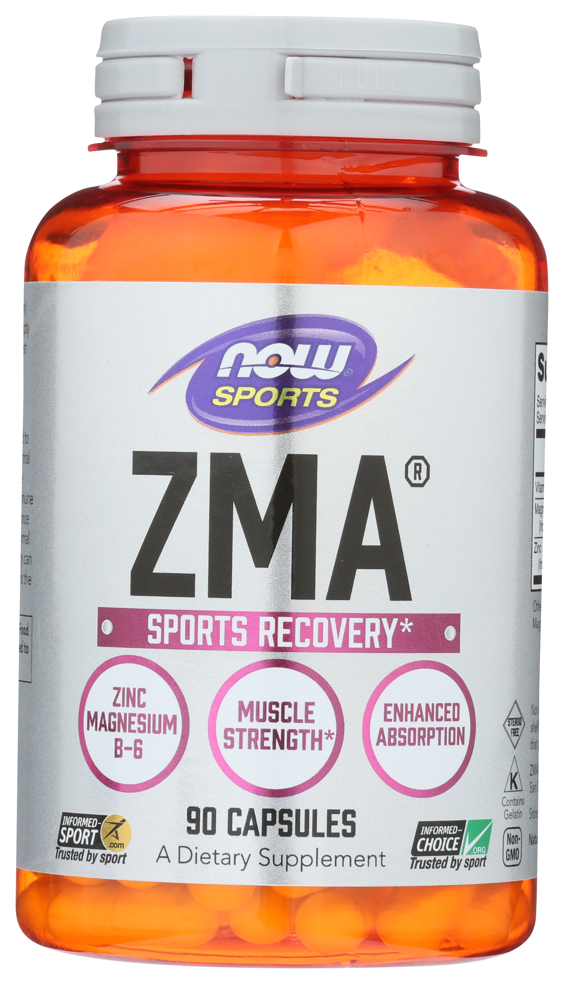 Now Sports Zma Recovery Capsules 90 Count