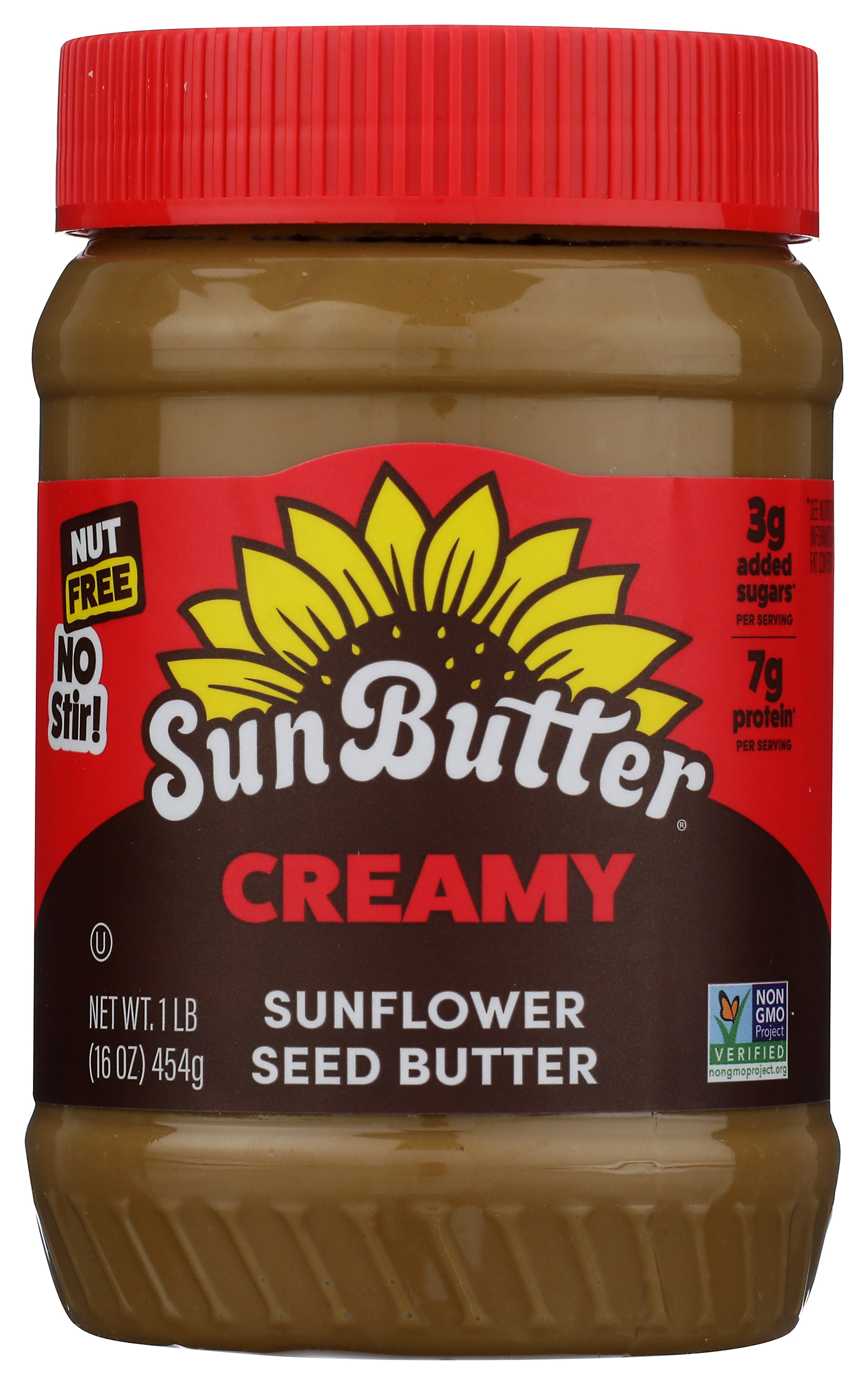 Sunbutter 16 Oz Creamy Sunflower Butter Jar Spread Seeds