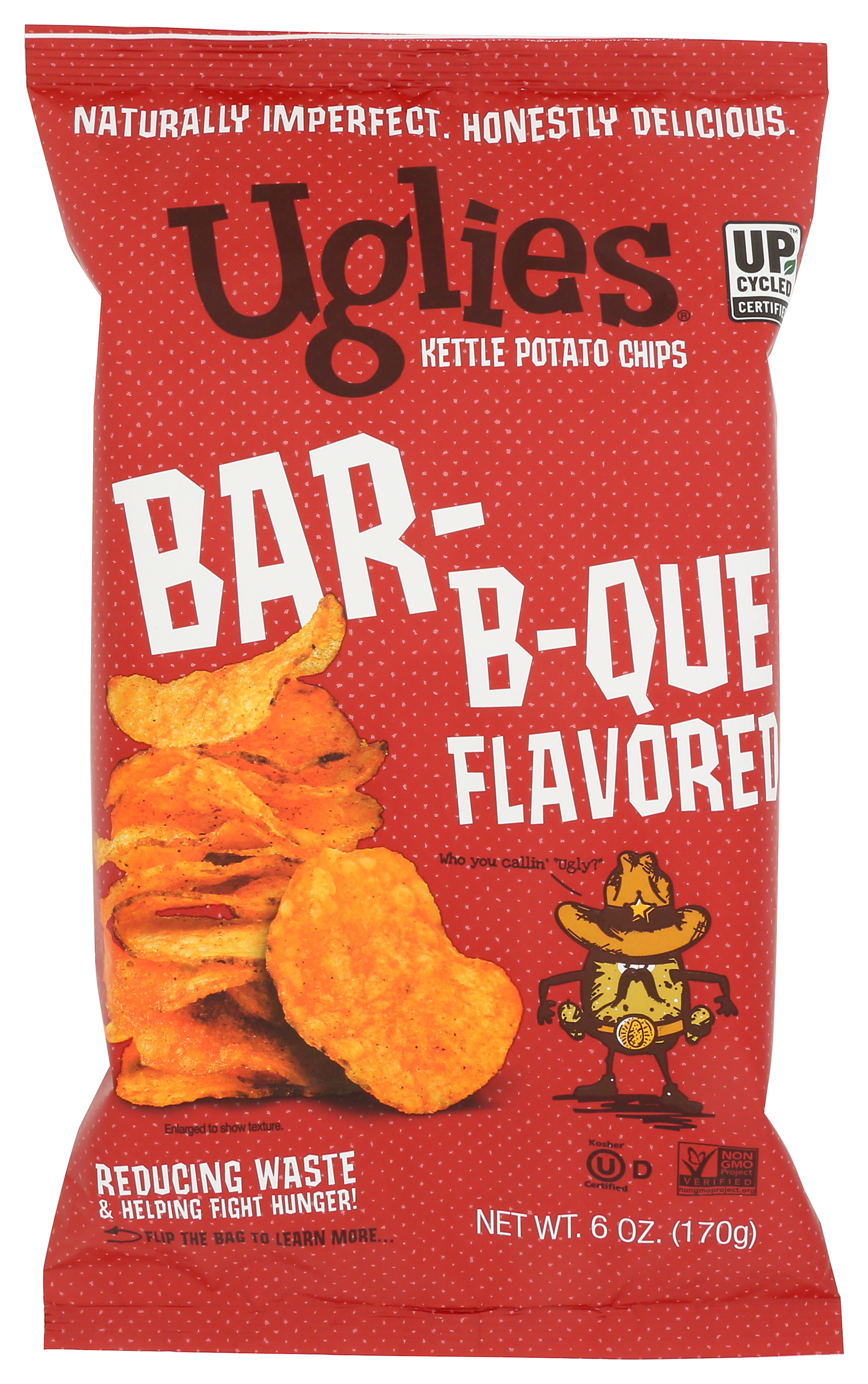 Bar-B-Que Flavored Uglies Kettle Potato Chips 6 Oz
