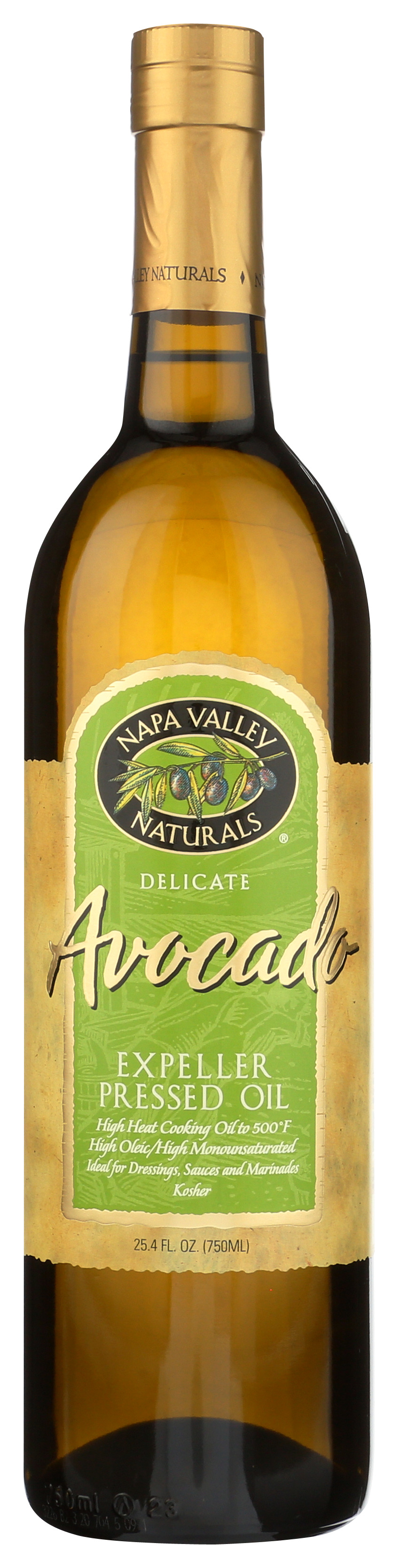 Avocado Expeller Pressed Cooking Oil Napa Valley Naturals 25.4 Oz Seeds