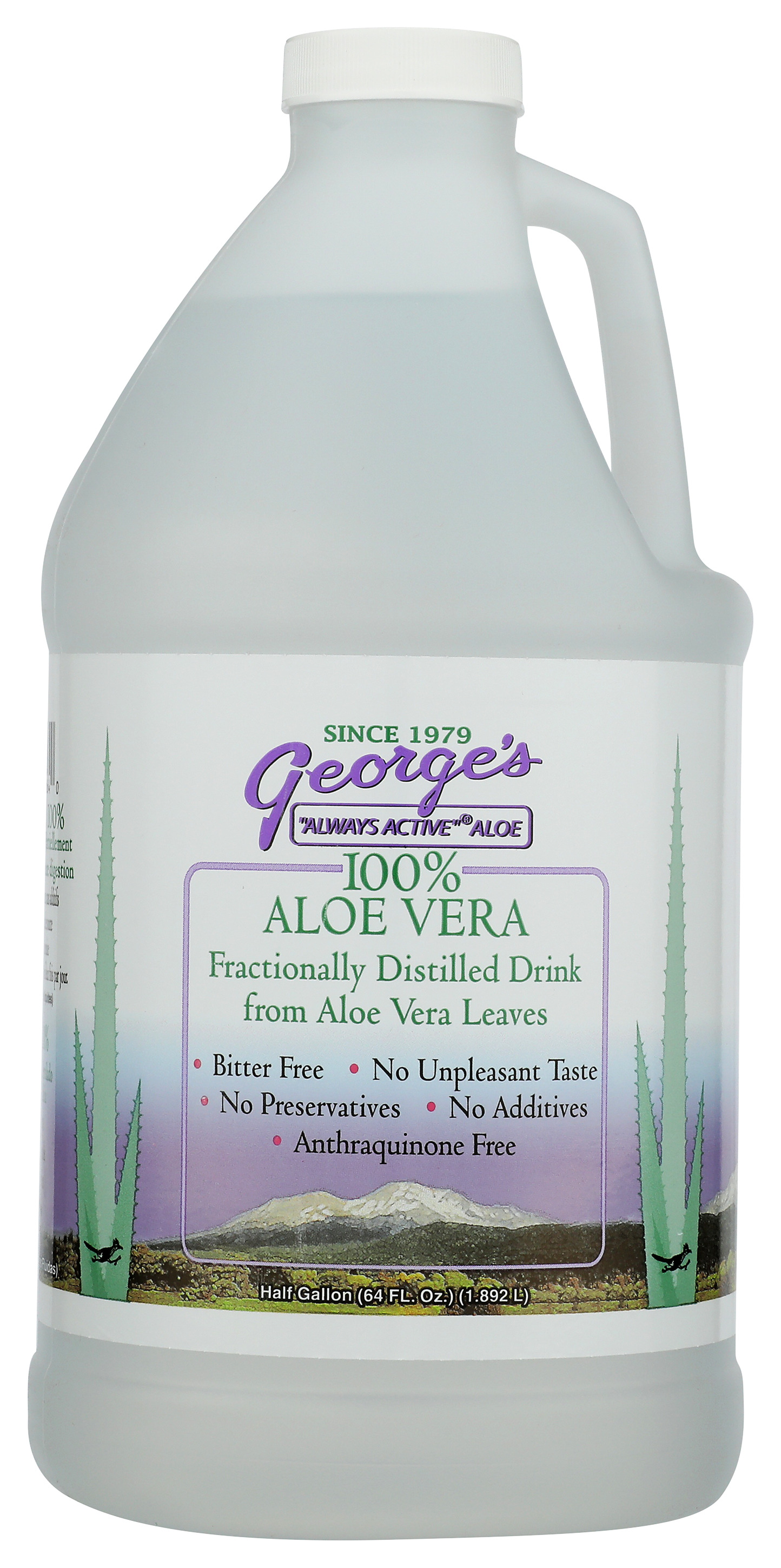 George’S 100% Aloe Vera Fractionally Distilled Drink 64 Oz