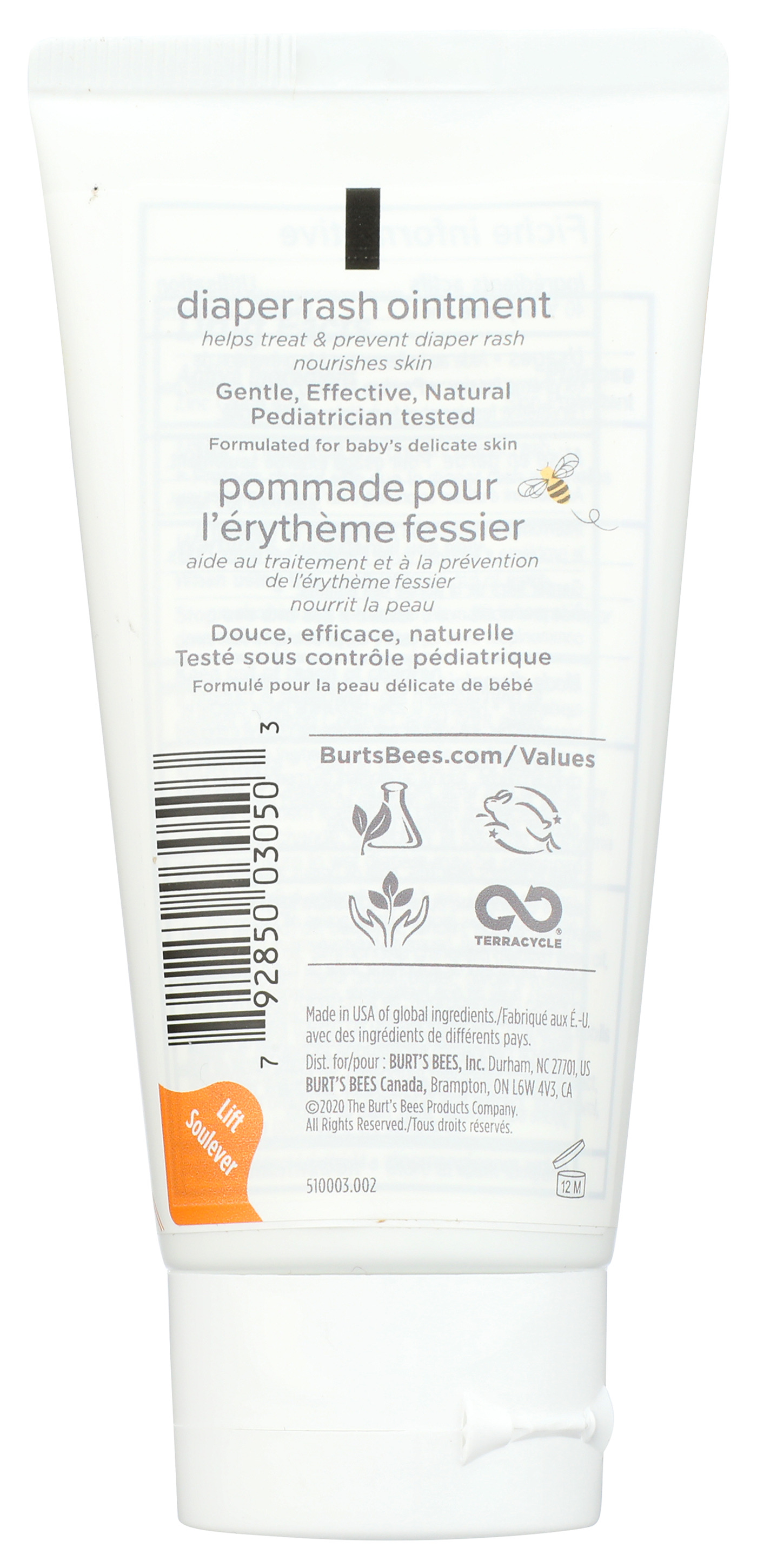 Burt'S Bees Baby Diaper Rash Ointment 3 Oz