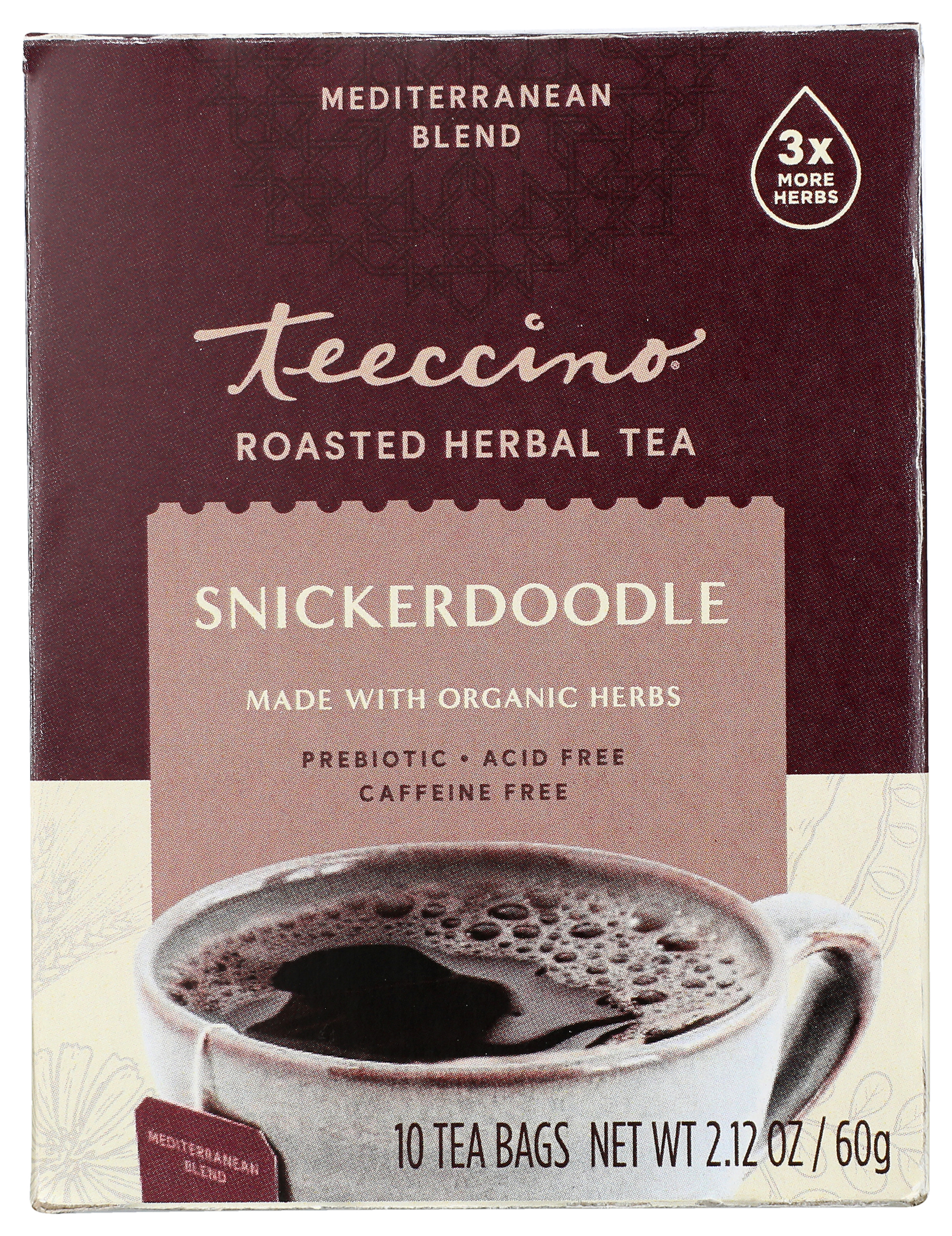 Snickerdoodle Herbal Tea Teeccino Roasted Organic Blend