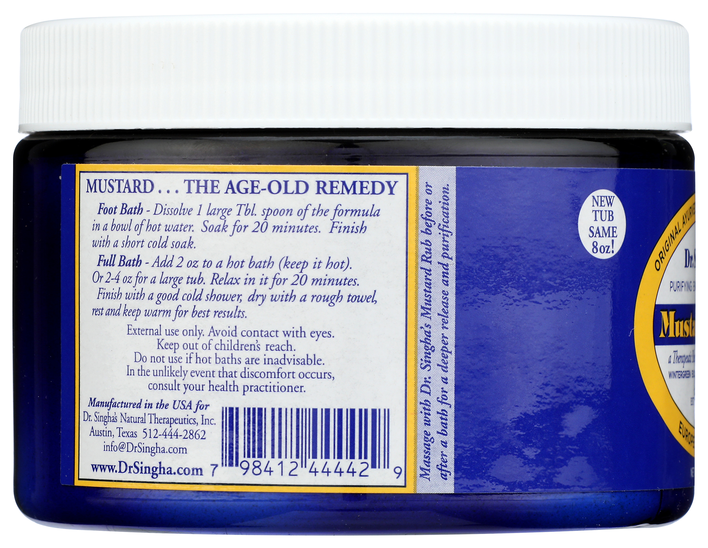 Dr. Singha'S Mustard Bath Ayurvedic Salts 8 Oz