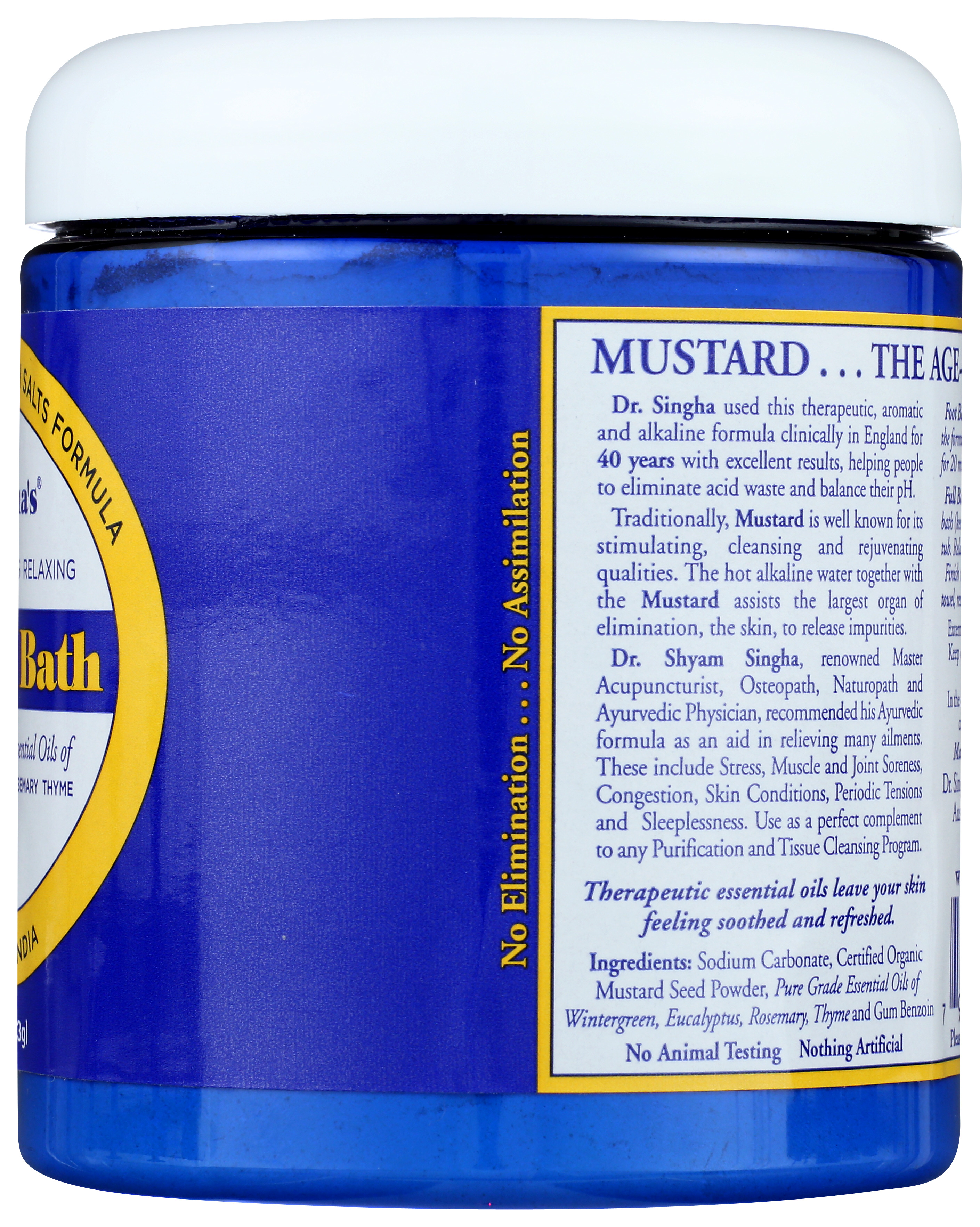 Dr. Singha'S Mustard Bath Therapeutic Salts 16 Oz
