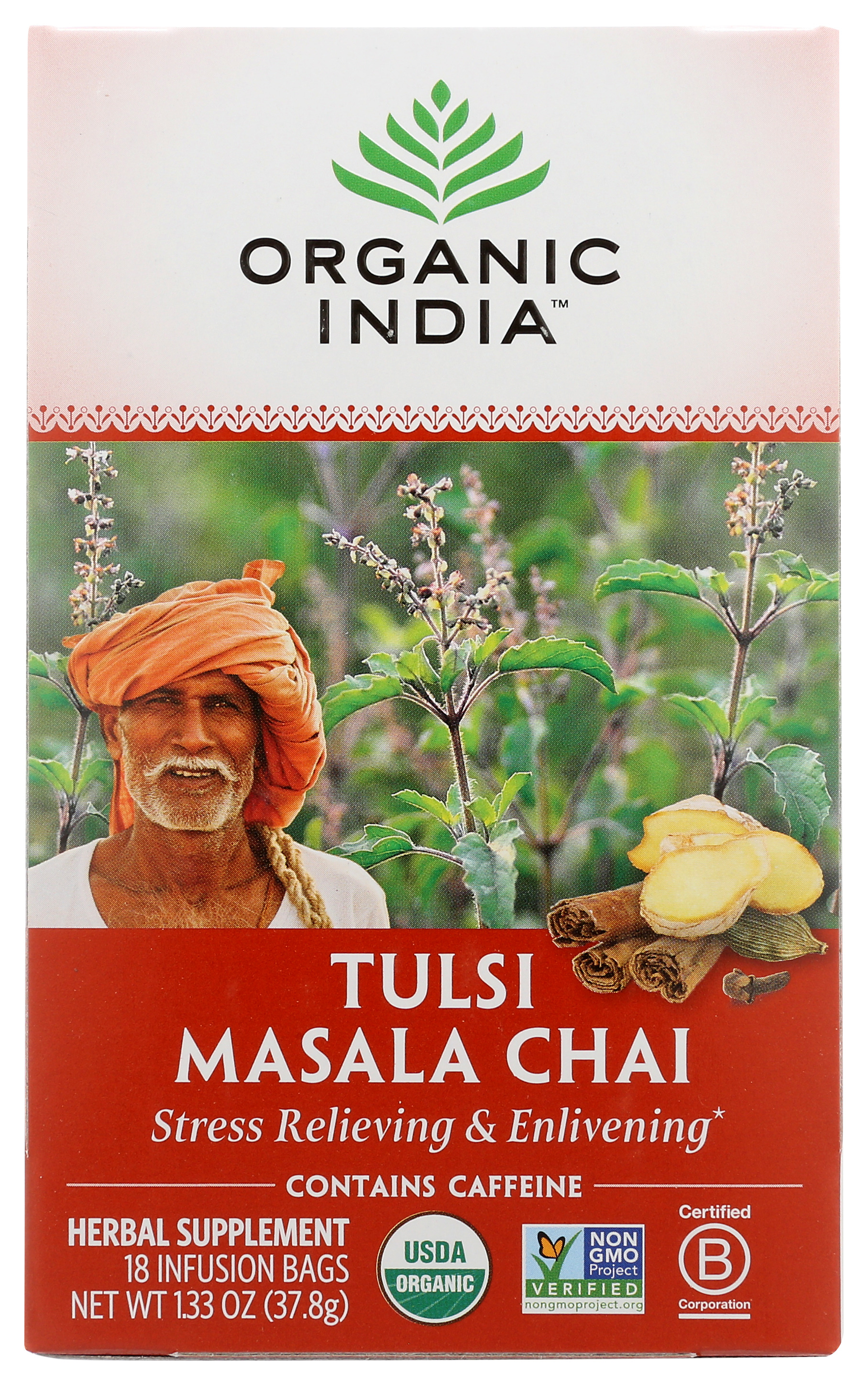 Organic India Tulsi Masala Chai Herbal Tea