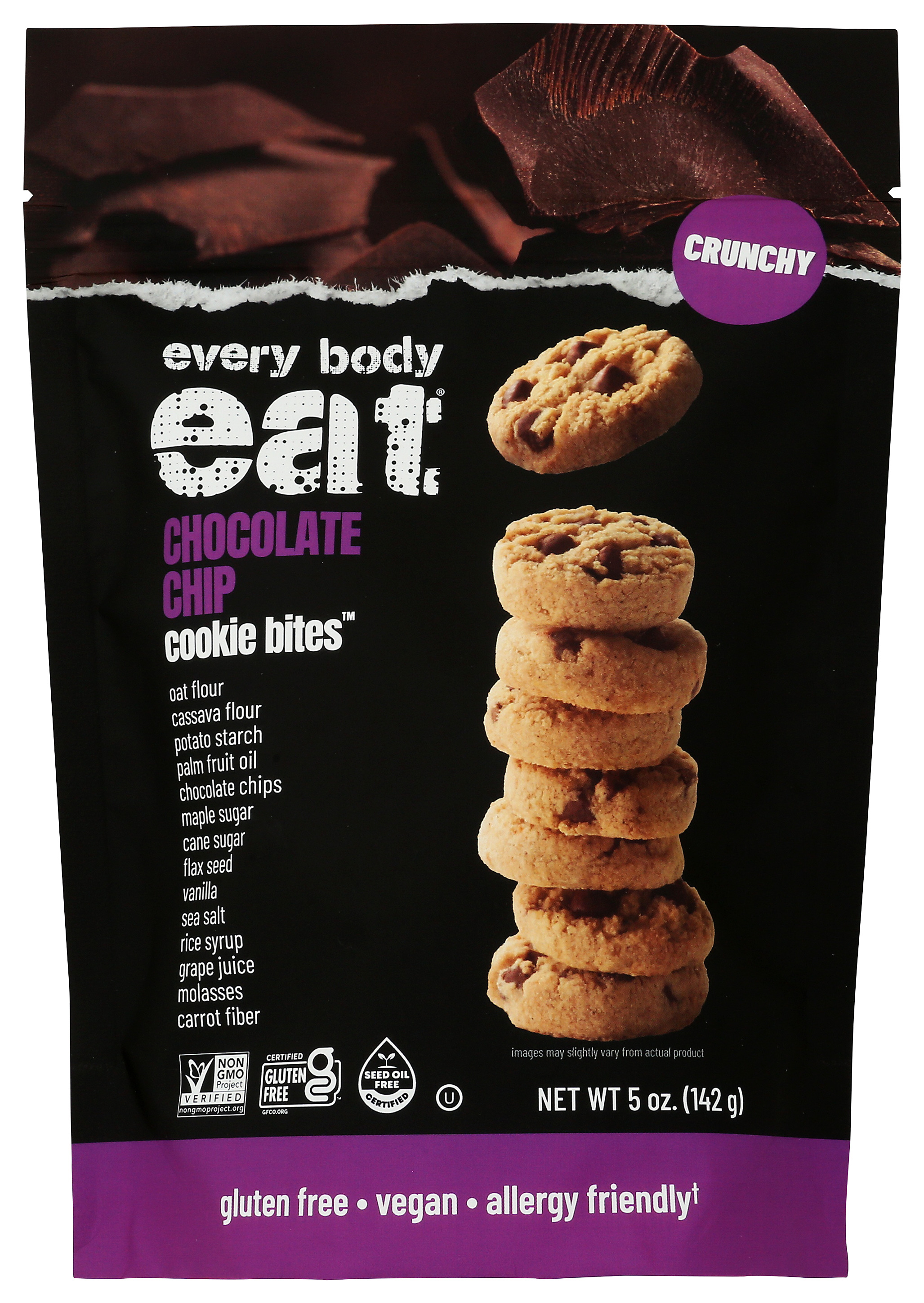 Every Body Eat Chocolate Chip Cookie Bites Gluten Free Vegan