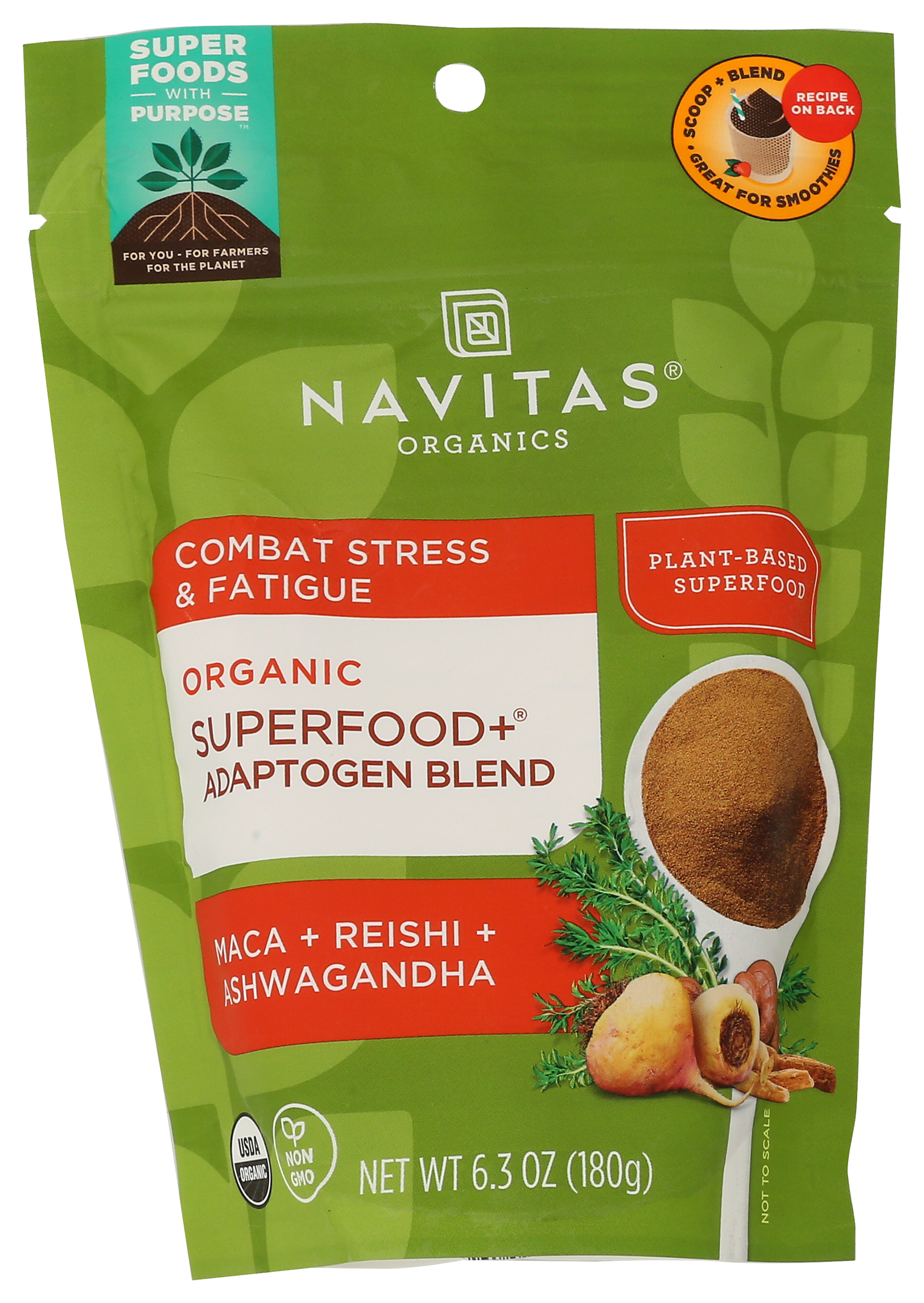 Organic Superfood Adaptogen Blend By Navitas Organics 6.3 Oz