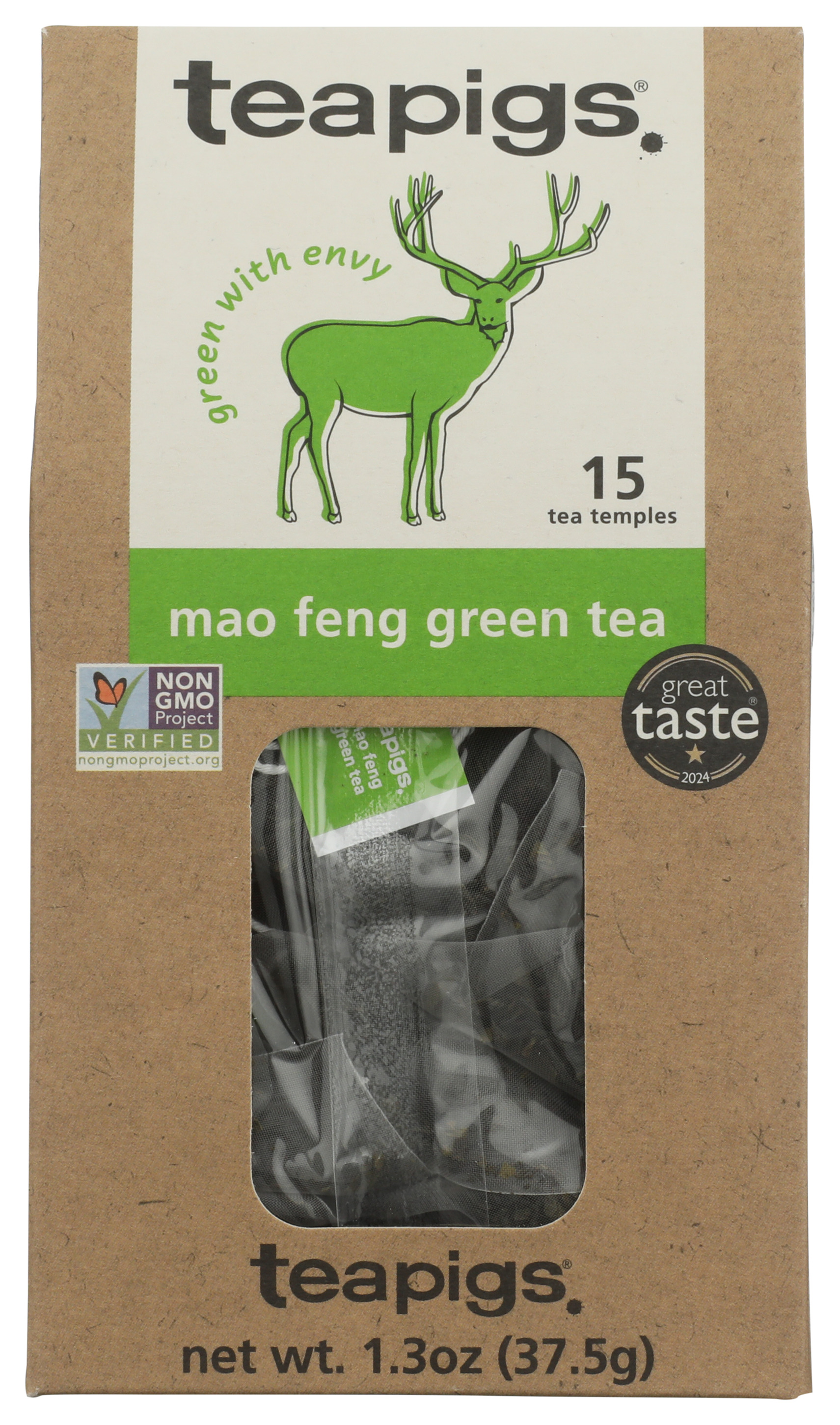 Teapigs Mao Feng Green Tea 15 Temples Ct 2.5G