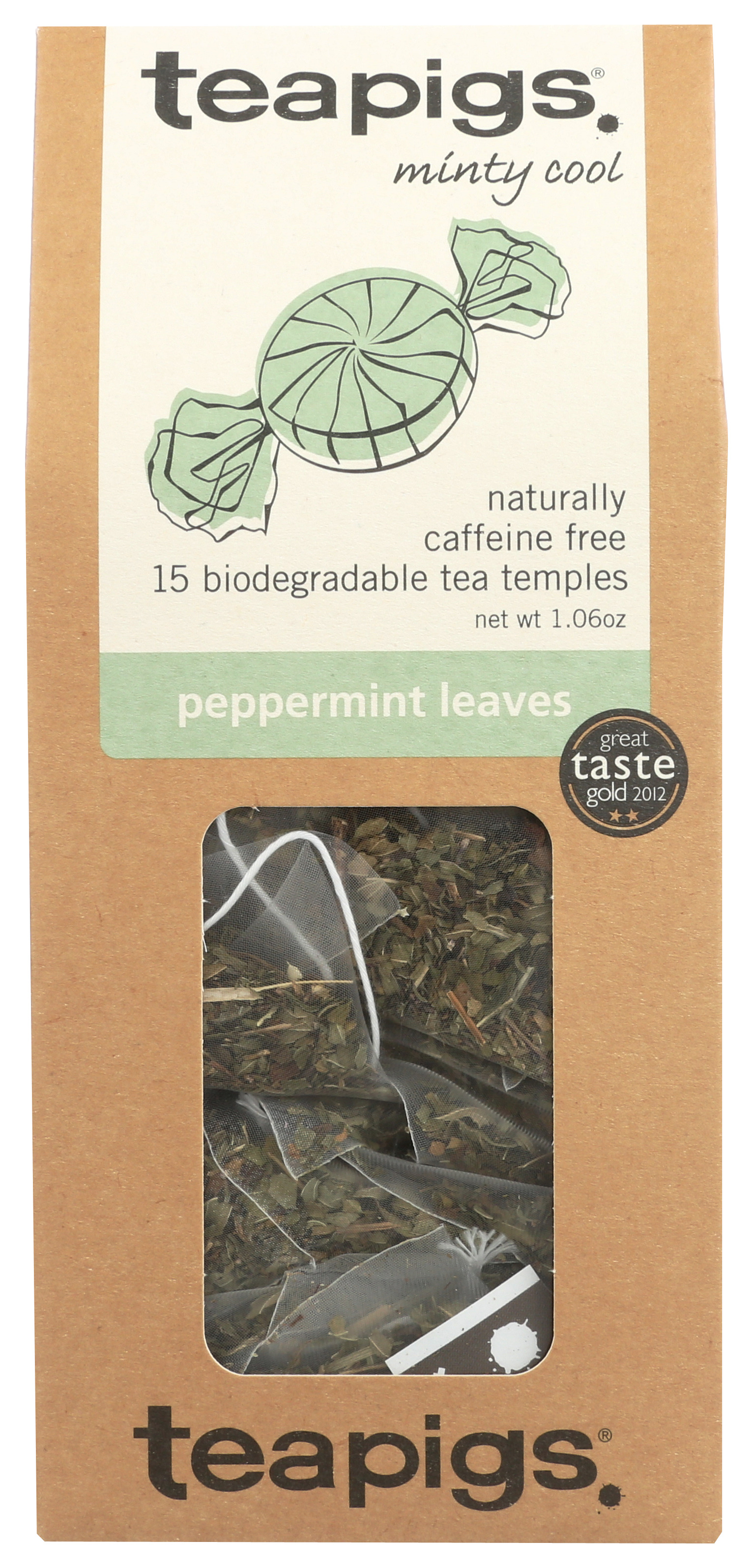 Teapigs Peppermint Leaves Tea 15 Biodegradable Temples Ct