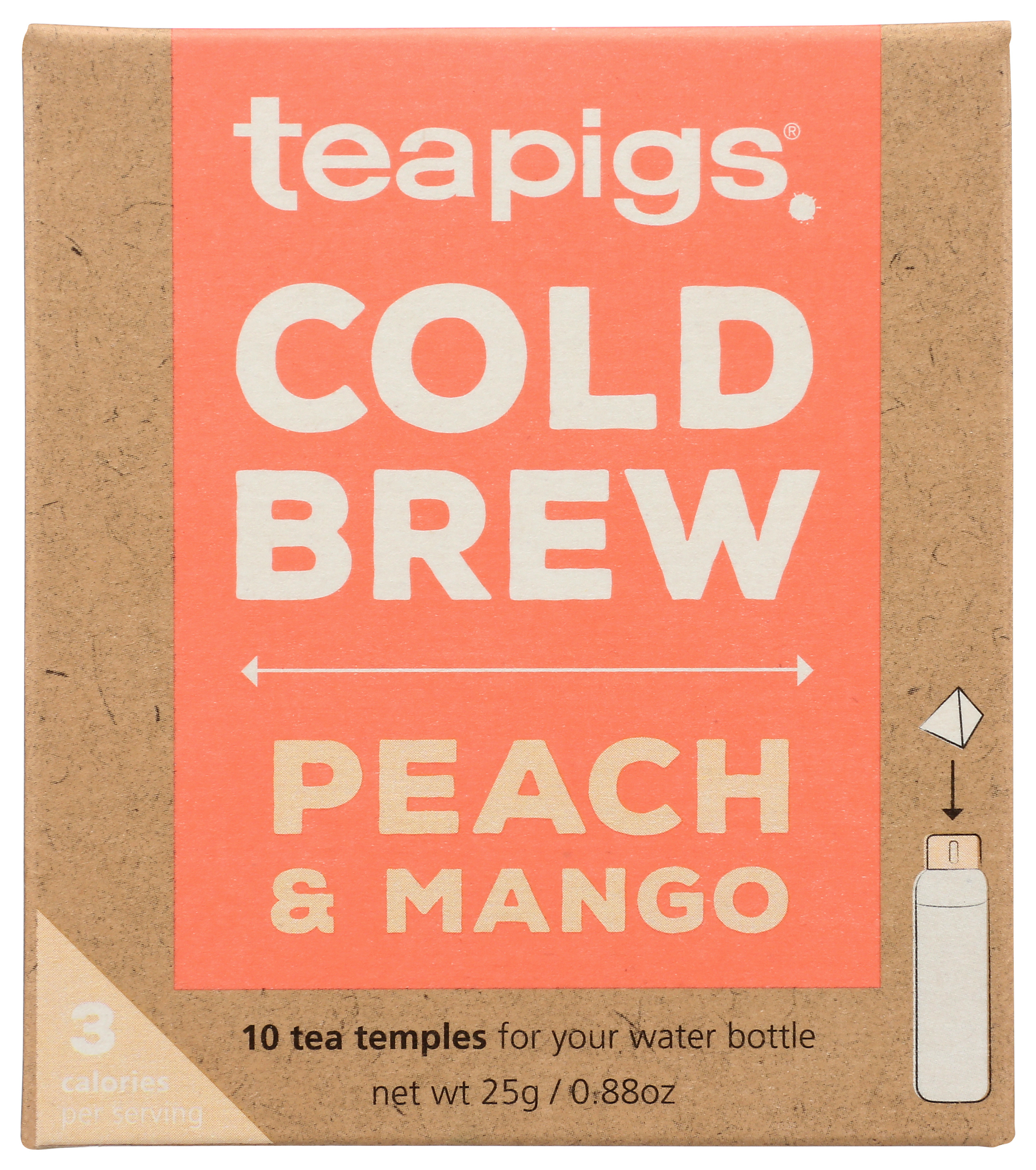 Peach & Mango Cold Brew Tea By Teapigs 10 Count Coffee Ct