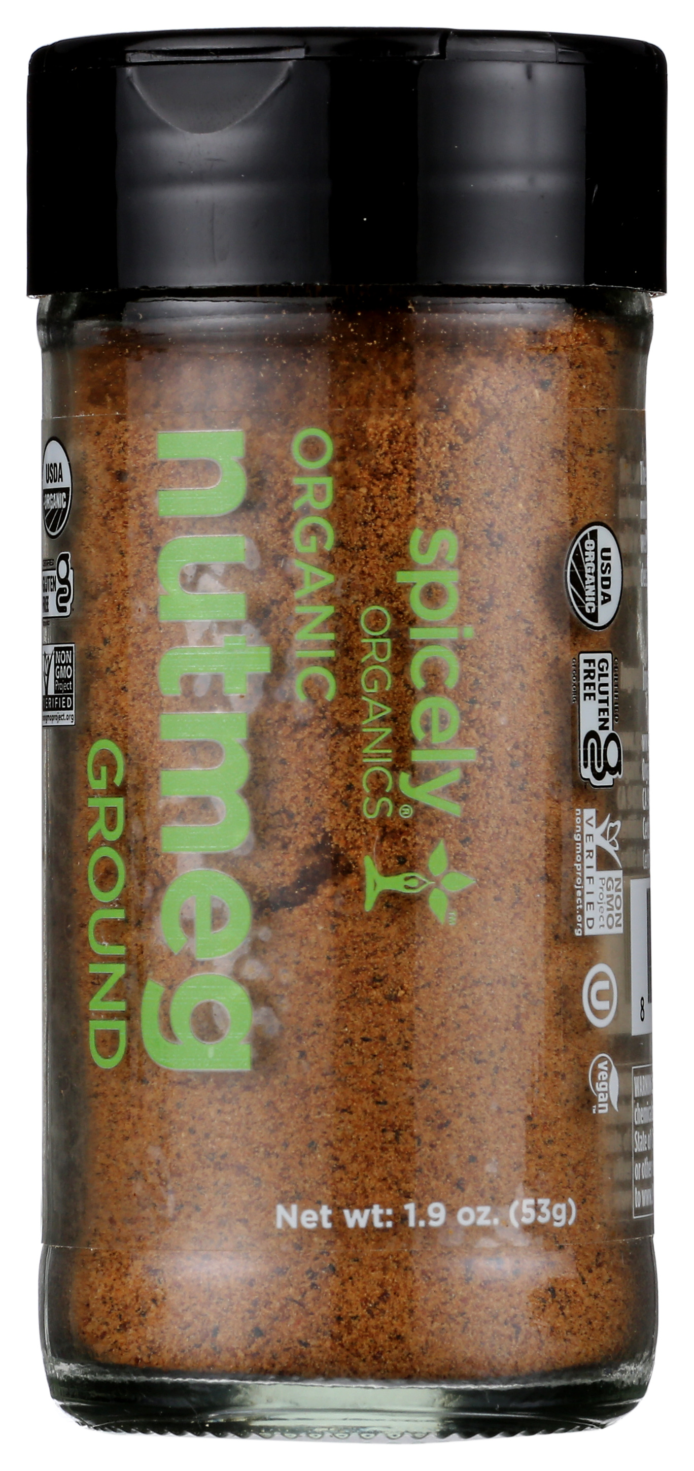 Organic Ground Nutmeg Spicely Organics 1.9 Oz