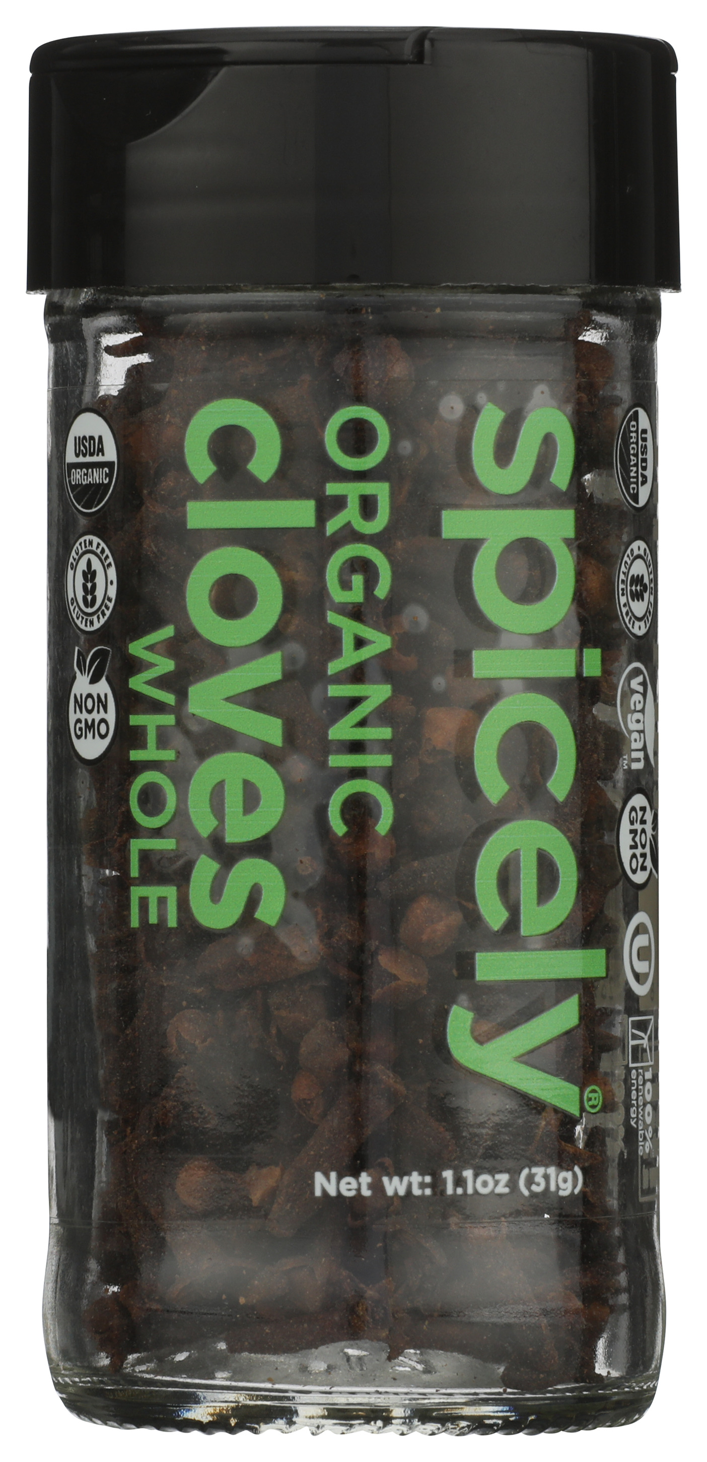 Organic Whole Cloves By Spicely Organics 1.1 Oz Spice