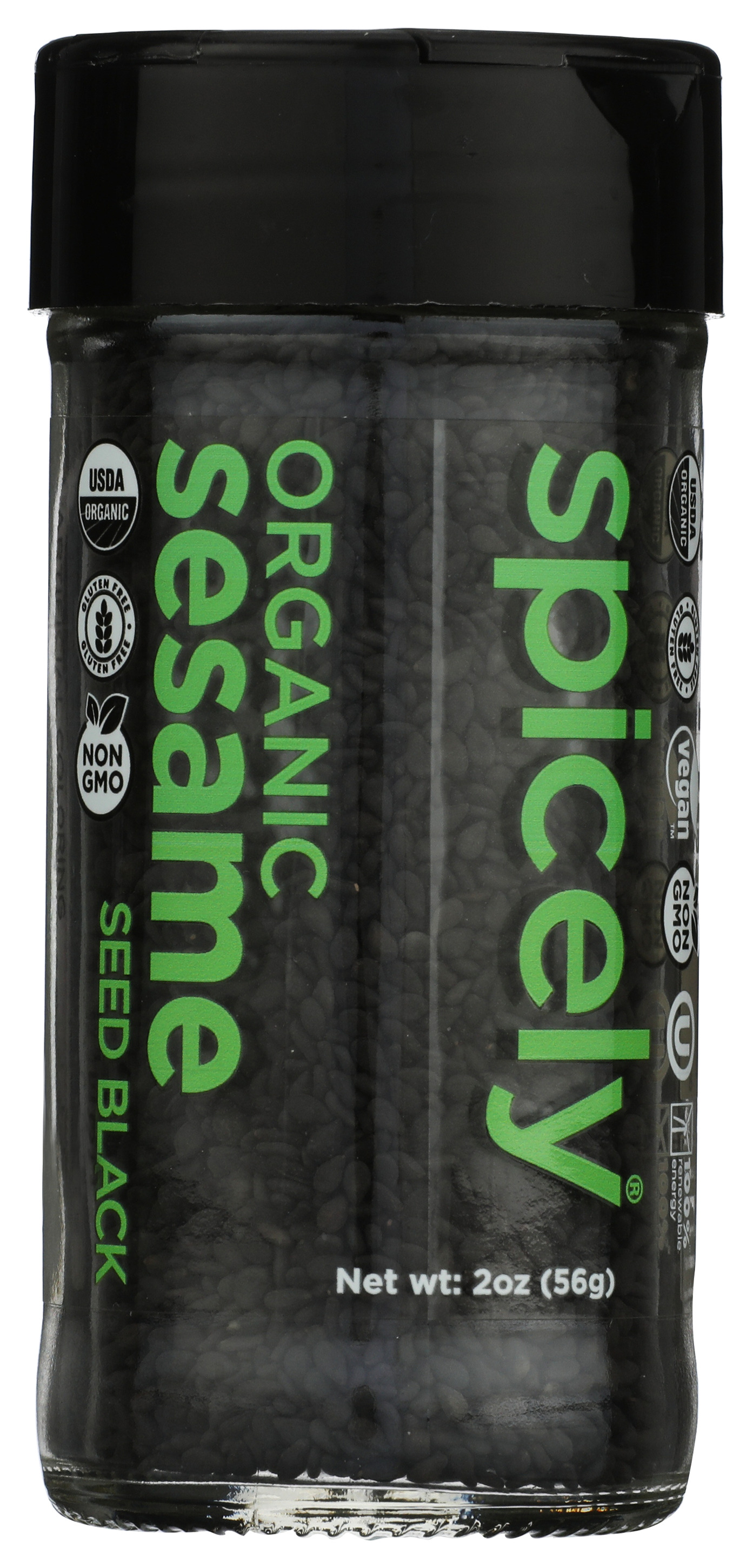 2 Oz Spicely Organic Black Sesame Seeds