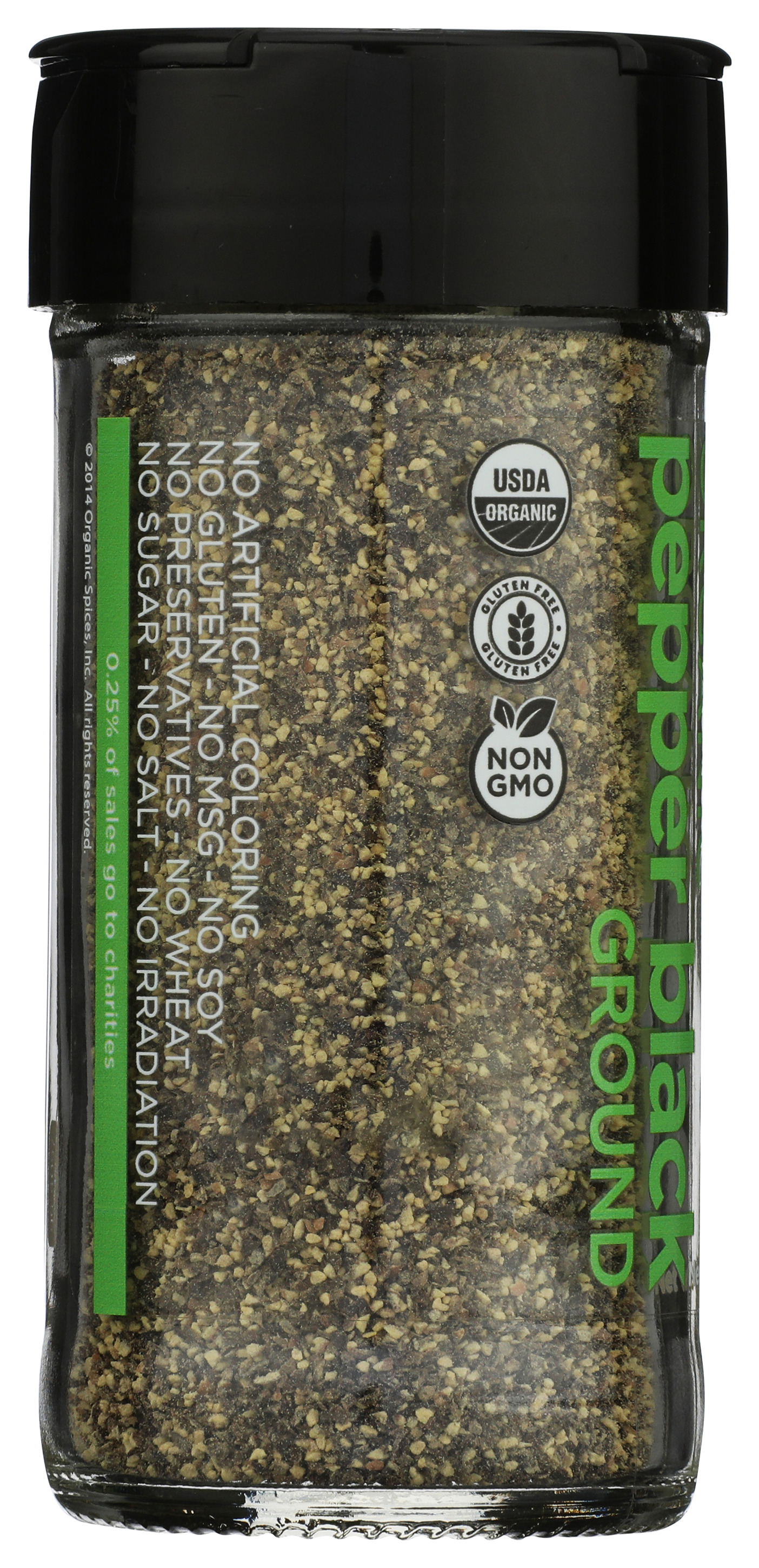 Spicely Organic Ground Black Pepper 1.7 Oz