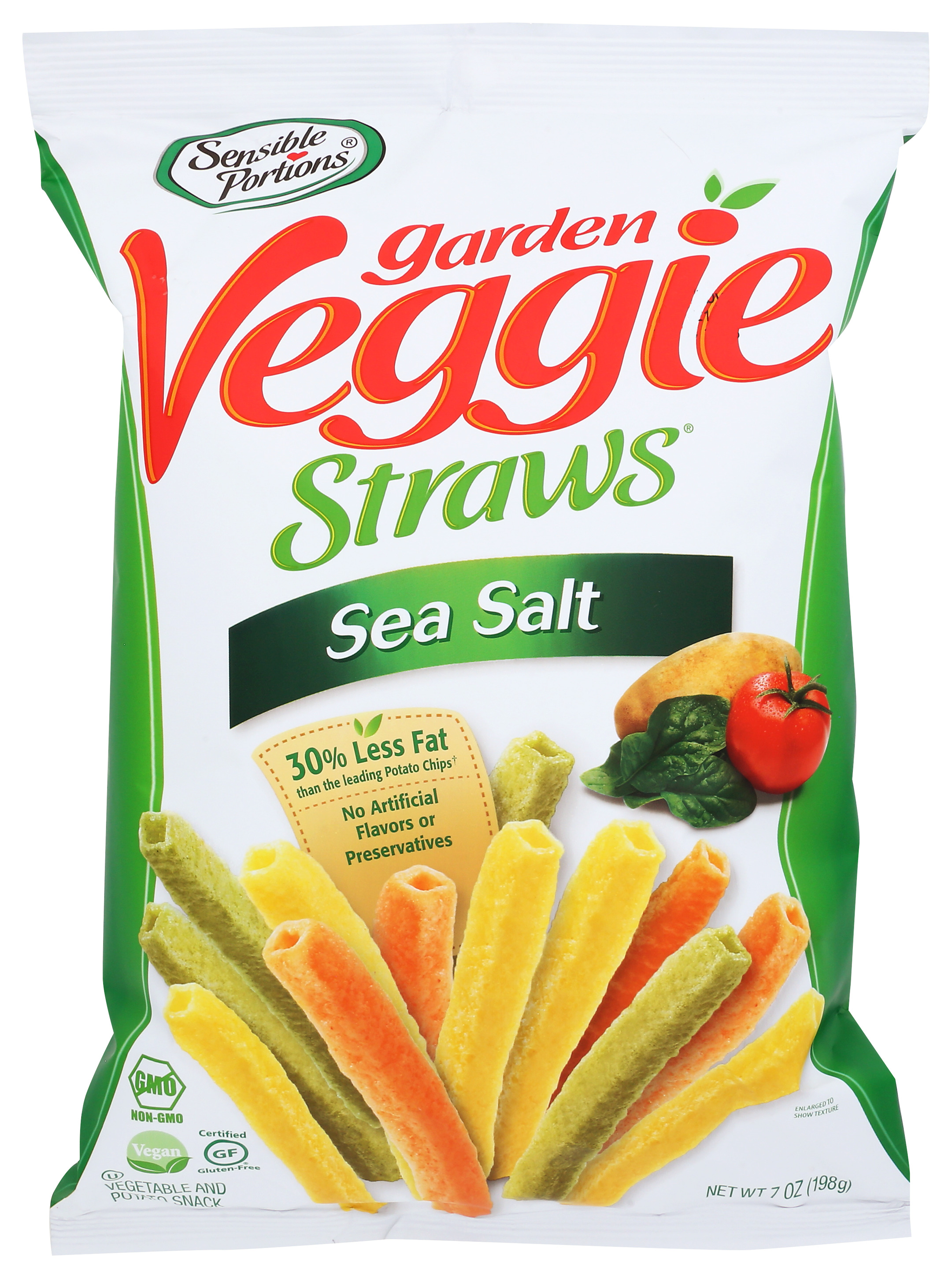 Garden Veggie Straws Sea Salt By Sensible Portions 7 Oz