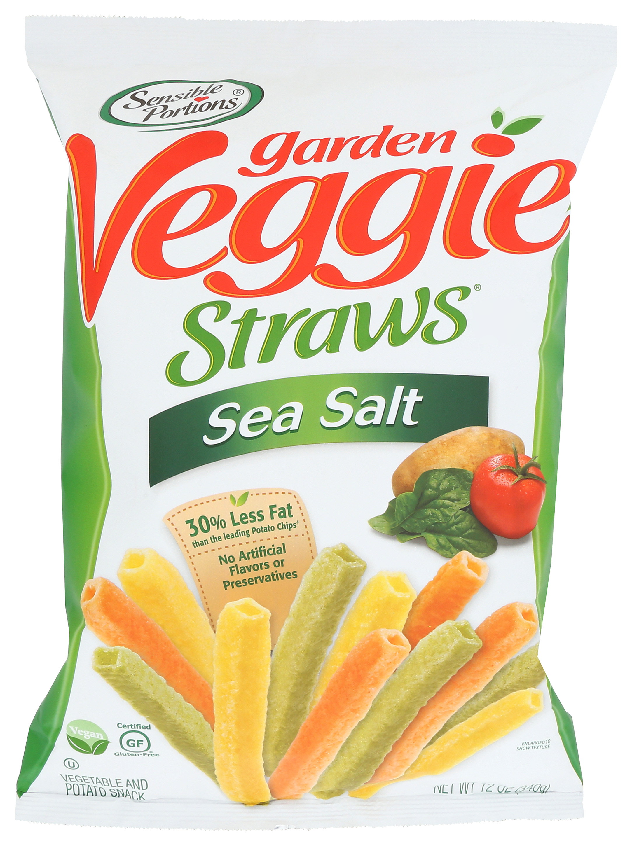Sensible Portions Sea Salt Veggie Straws Snack 12 Oz
