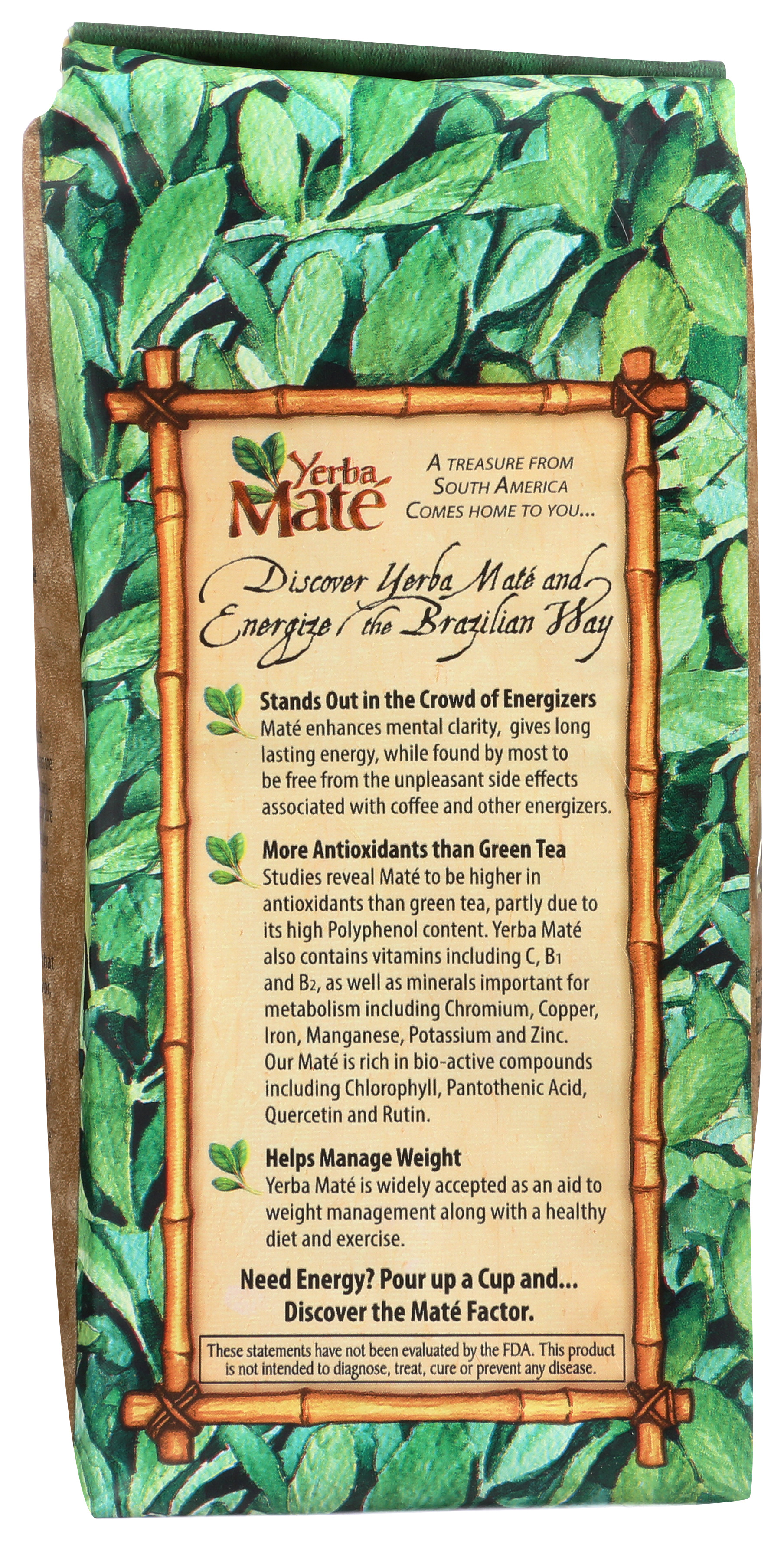 Mate Factor Organic Yerba Loose Tea 12 Oz