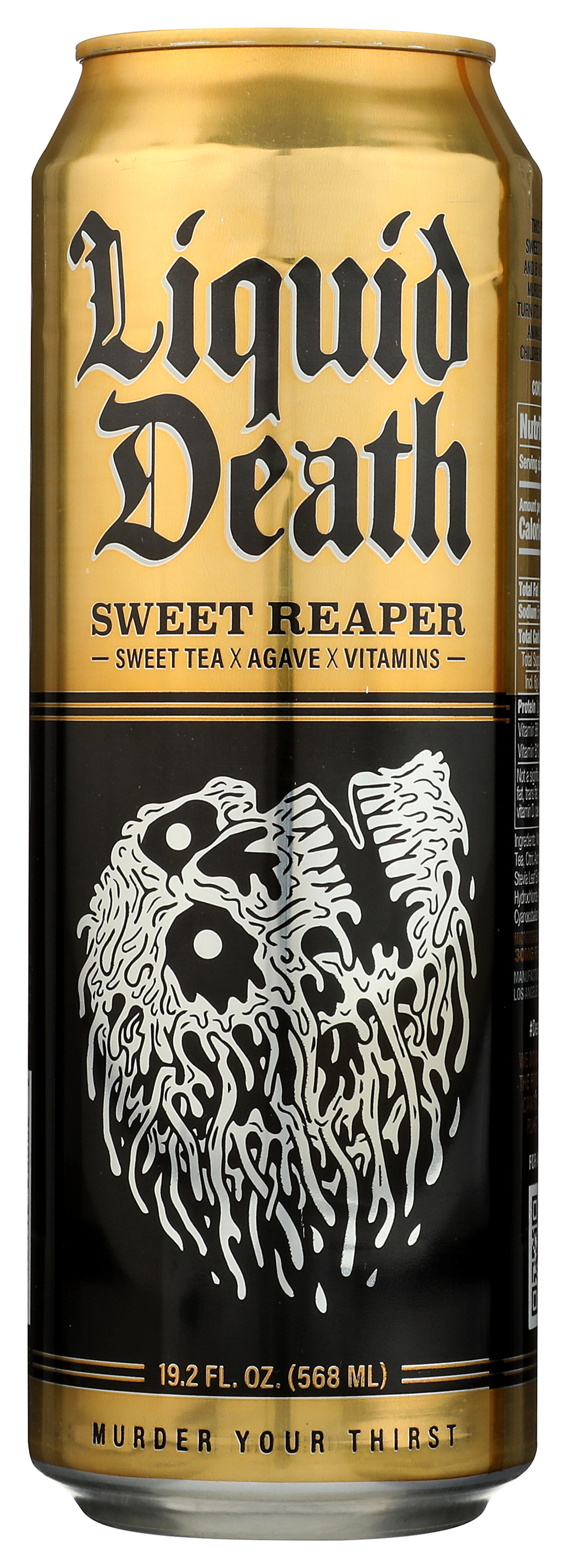 Sweet Reaper Liquid Death Tea Drink 19.2 Ounce Can 6G