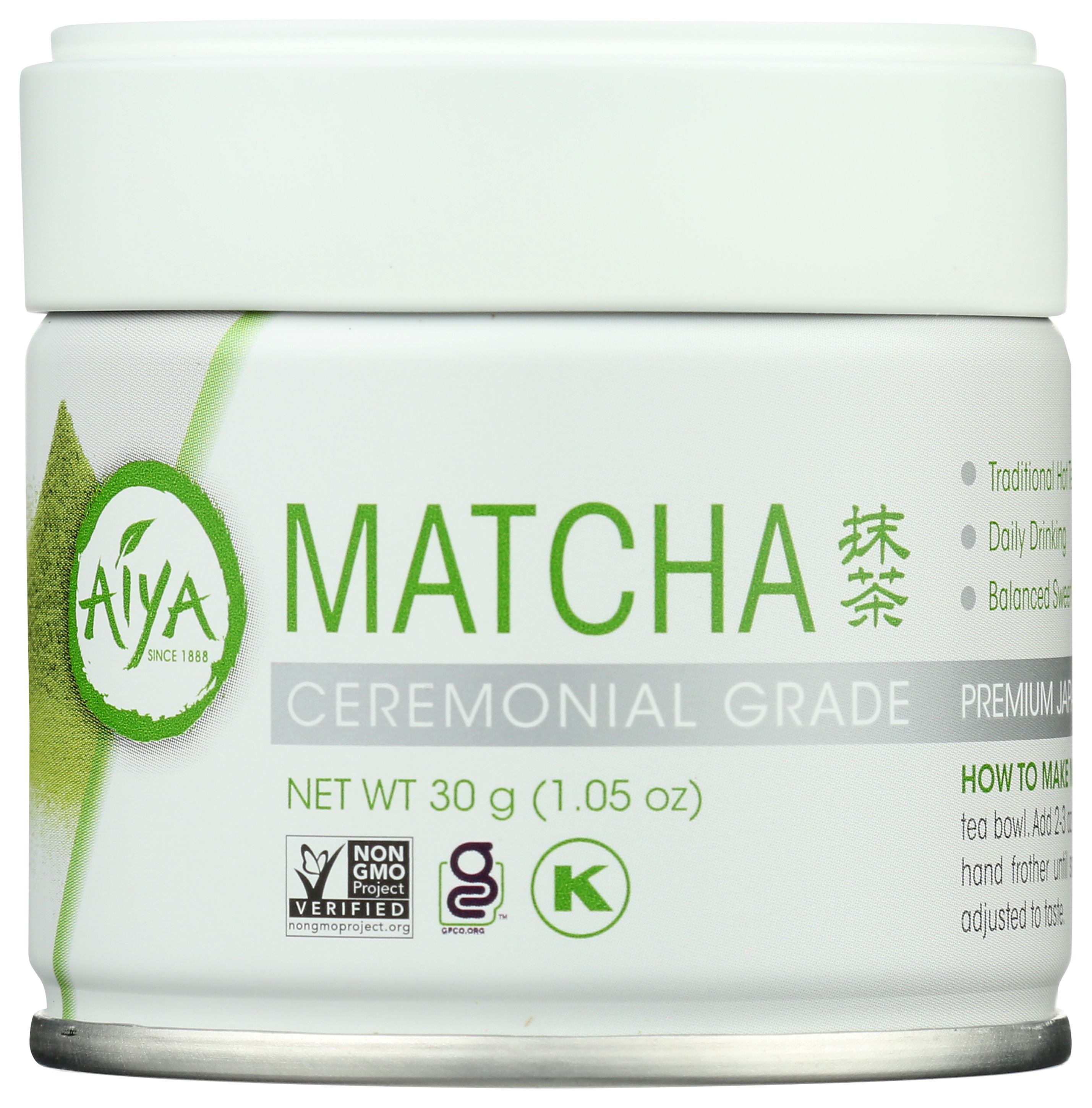 Aiya Matcha Tea Ceremonial Grade 30 G Premium Japanese Green