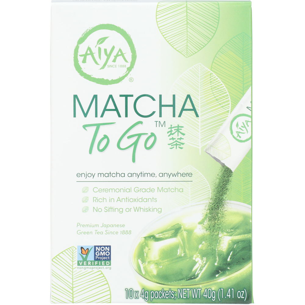 Aiya Matcha To Go Green Tea Sticks 10 Packets Ct
