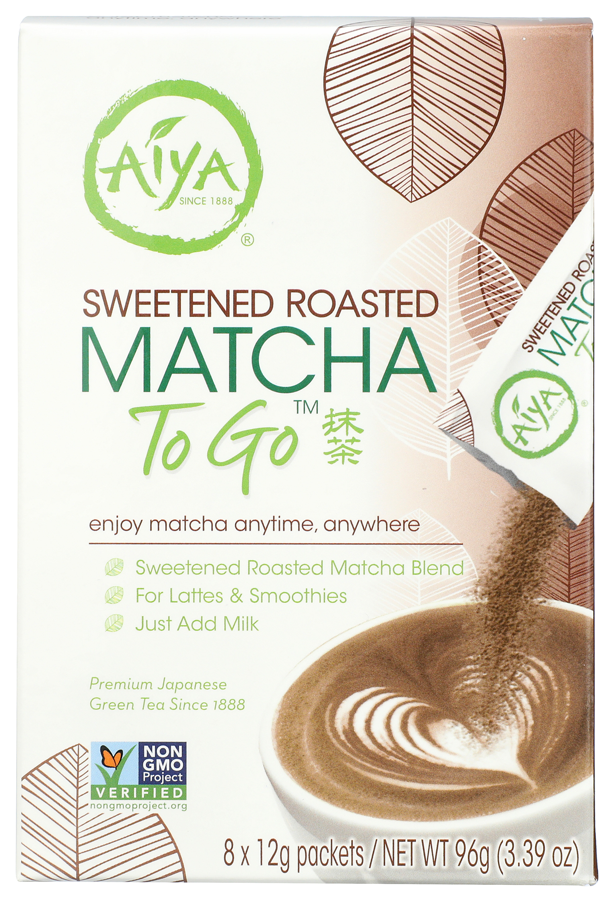 Sweetened Roasted Matcha To Go Packets By Aiya Tea Powder
