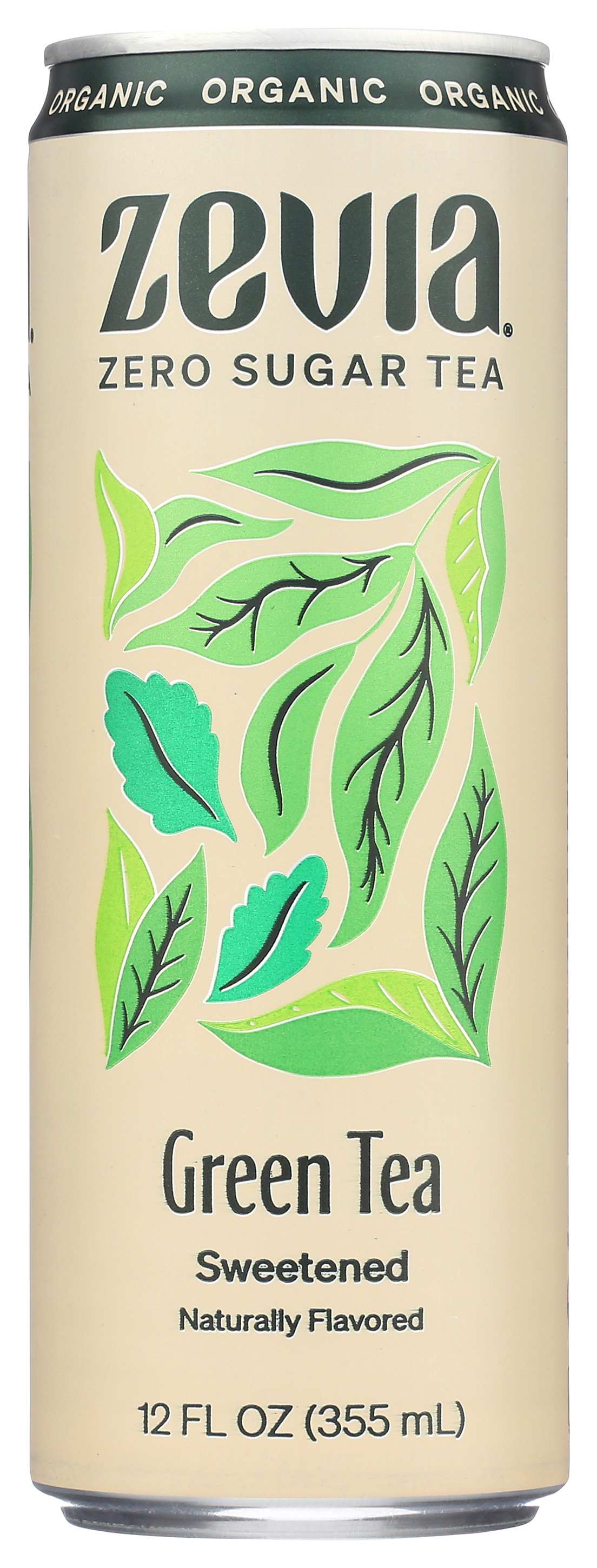 Zevia Sweetened Green Tea Zero Sugar 12 Fl Oz Can