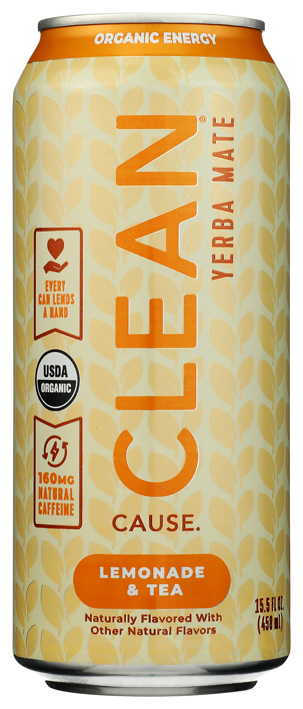 Organic Yerba Mate Lemonade & Tea By Clean Cause 15.5 Oz