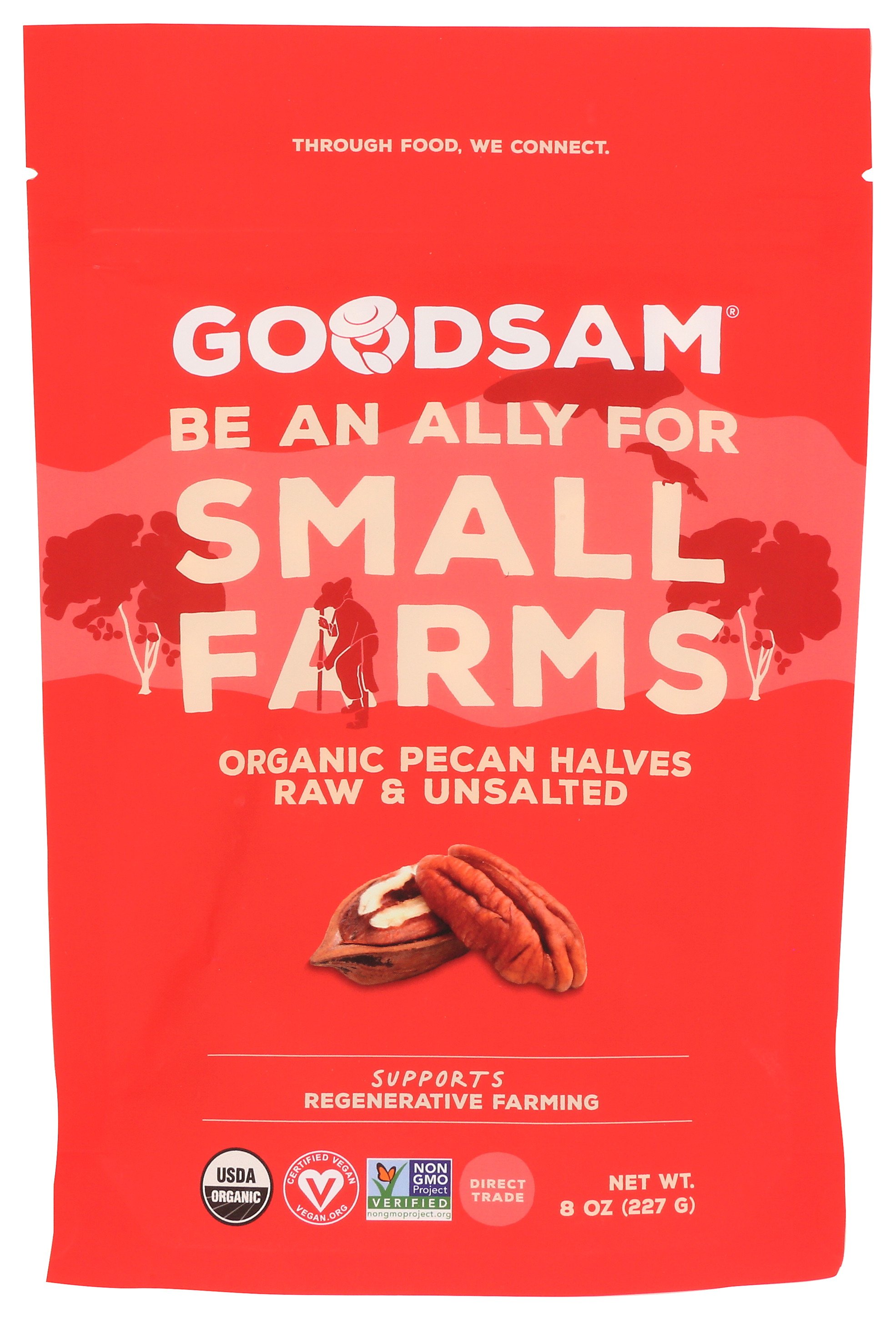 Organic Raw Unsalted Pecan Halves By Goodsam 8 Ounces Oz
