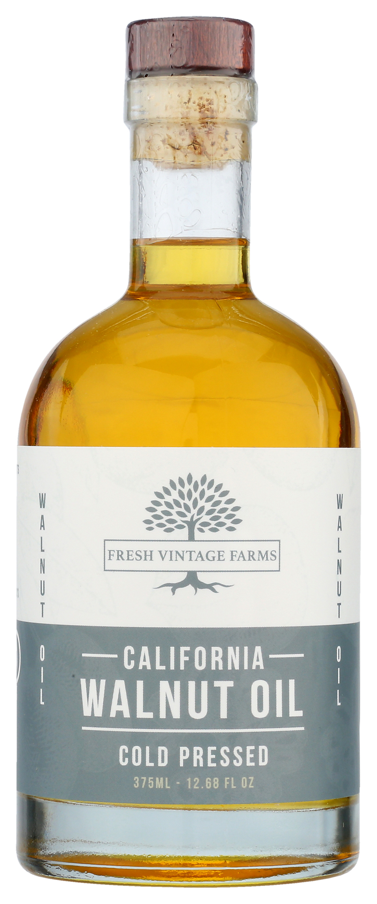 Fresh Vintage Farms Walnut Oil California Cold Pressed 375Ml