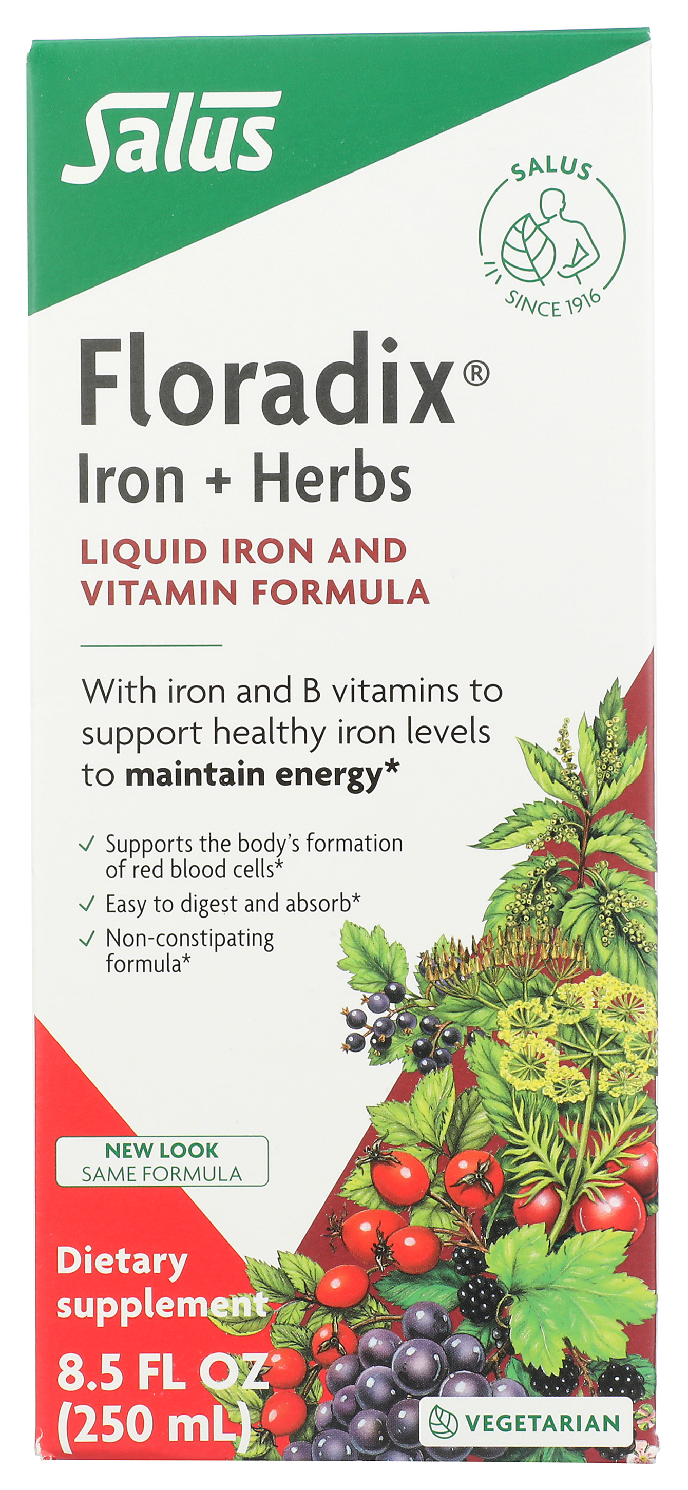 Floradix Iron Herbs Liquid Dietary Supplement 8.5 Fl Oz