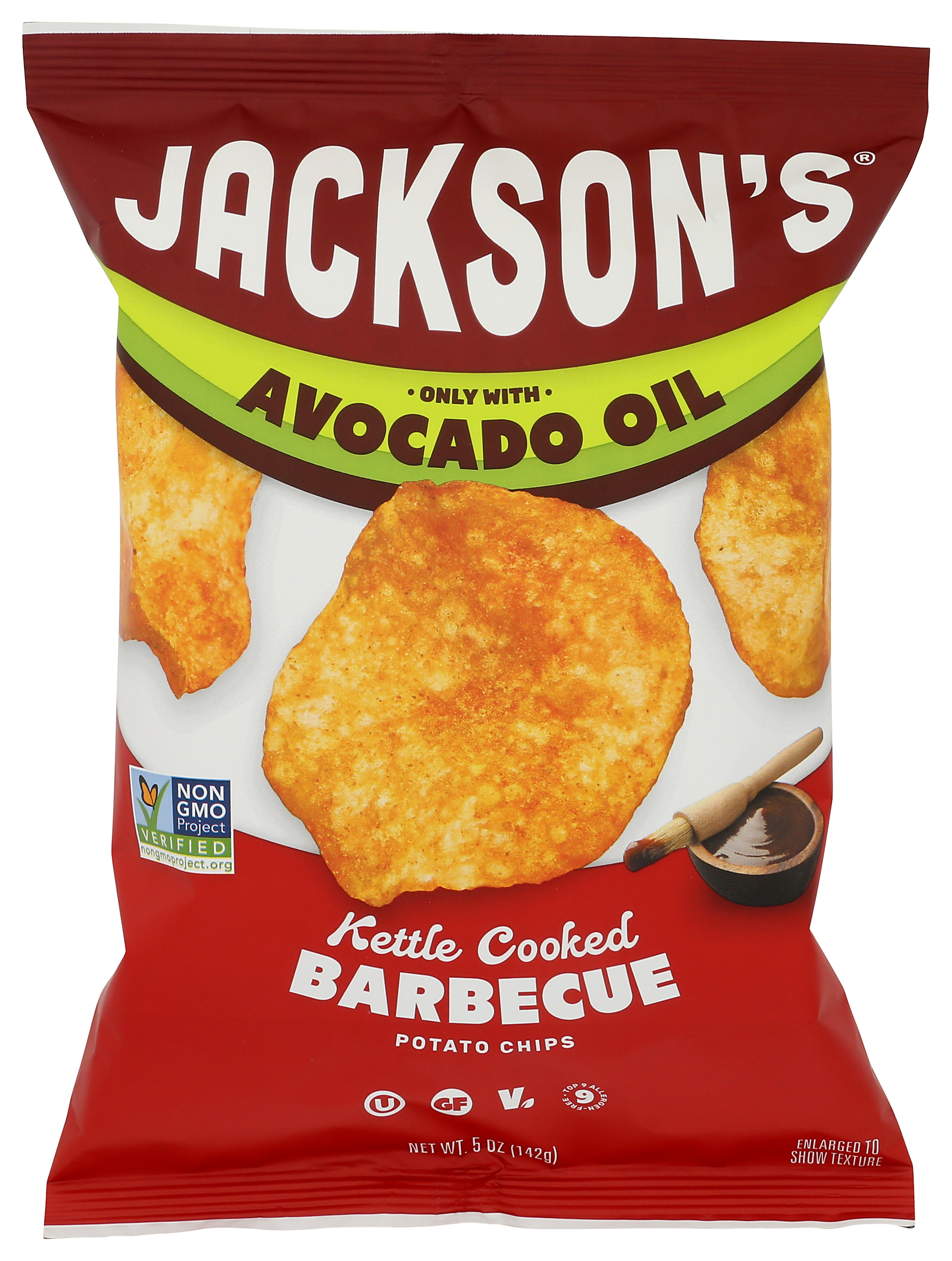 Jackson’S Barbecue Potato Chips Kettle Cooked With Avocado Oil
